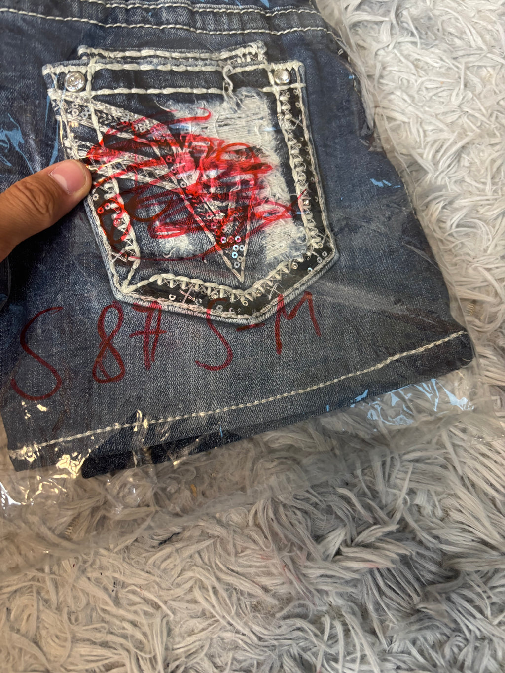 Süßer Y2K Rock mit Backprint für den Sommer /90s 00s vintage baddie (S-M) S87