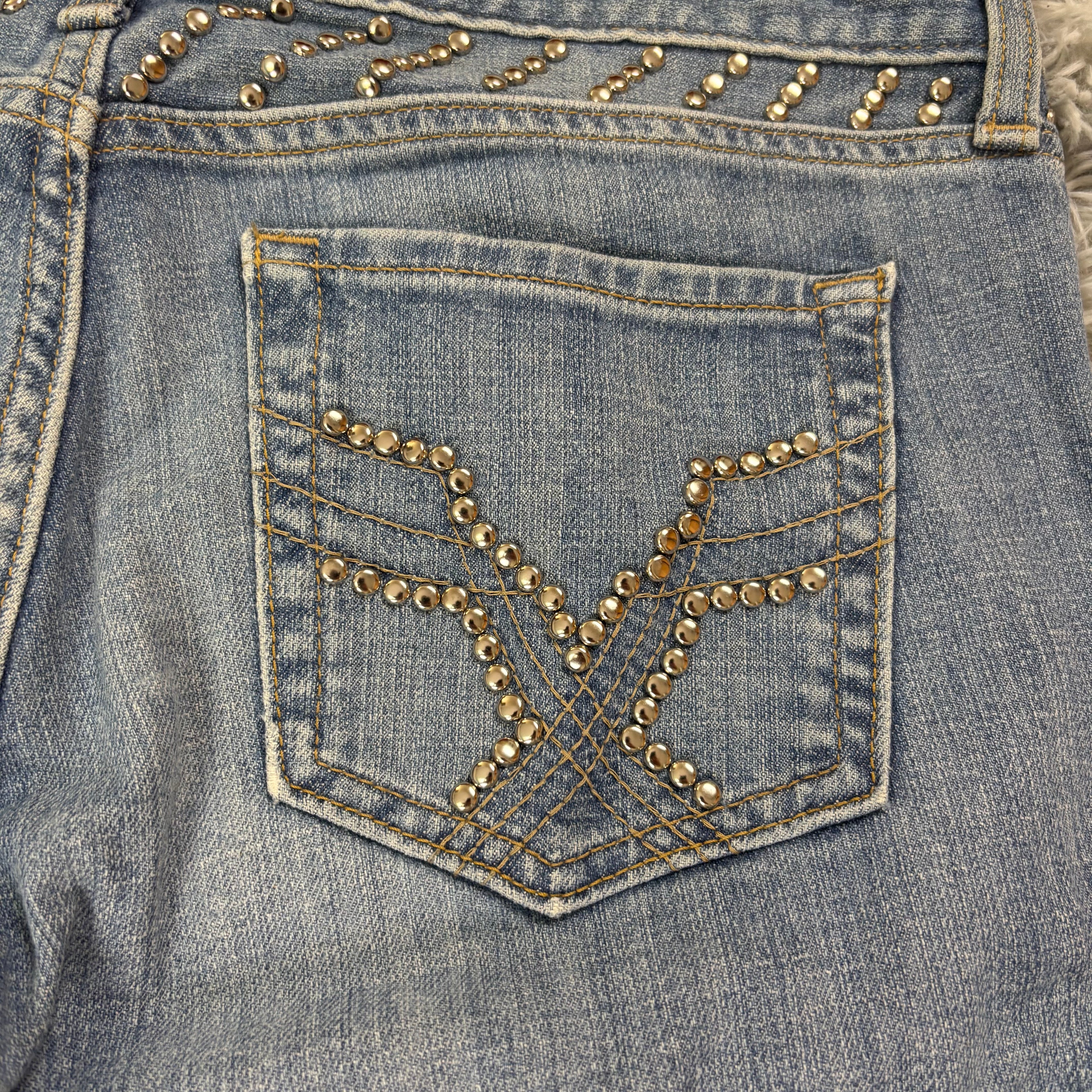 Lowwaist Bootcut Jeans (L)/vintage women streetwear flared 00s 90s (S1)