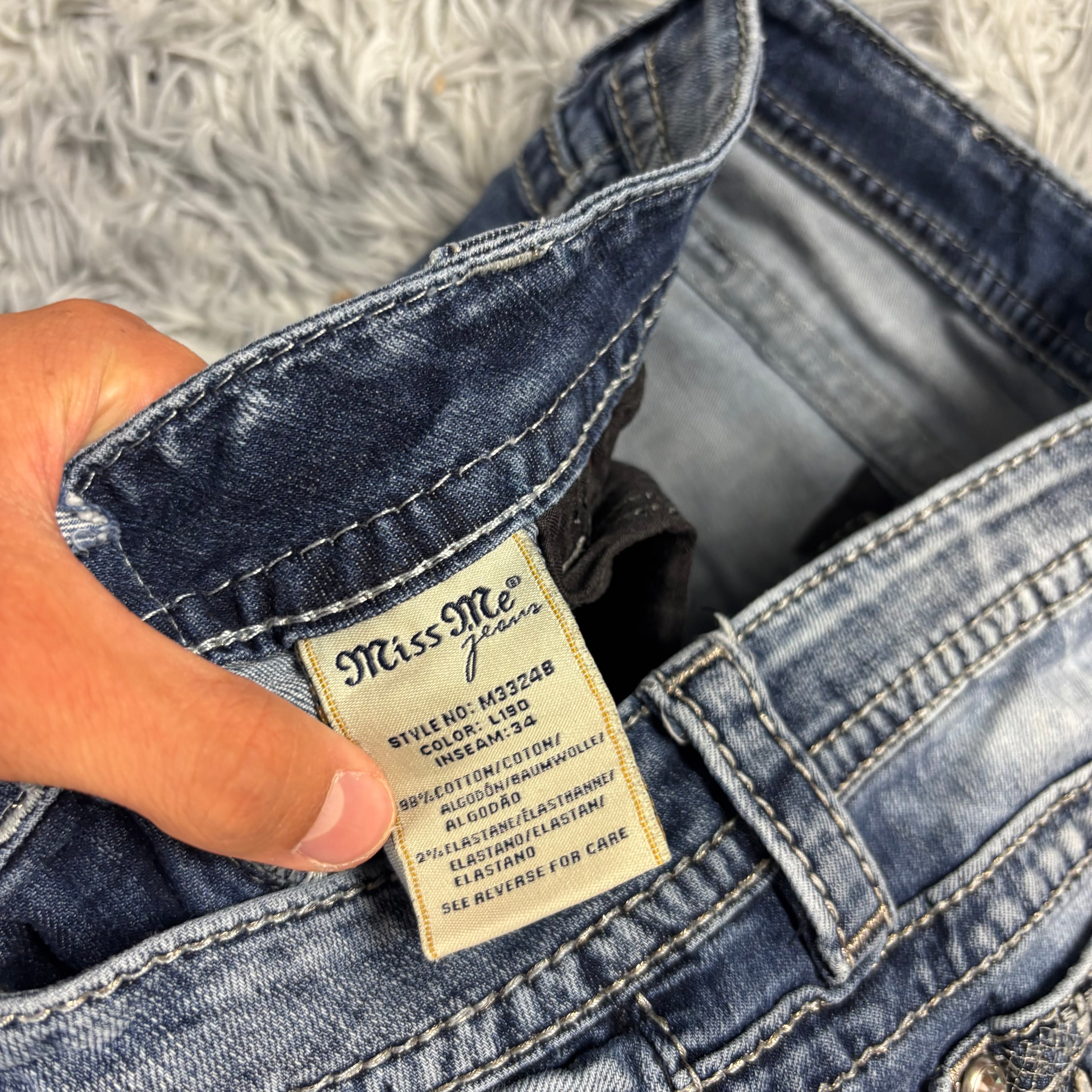 Süße Miss Me Jeans mit Hufeisen Backprint /women vintage 00s 90s style S-M (28) S9