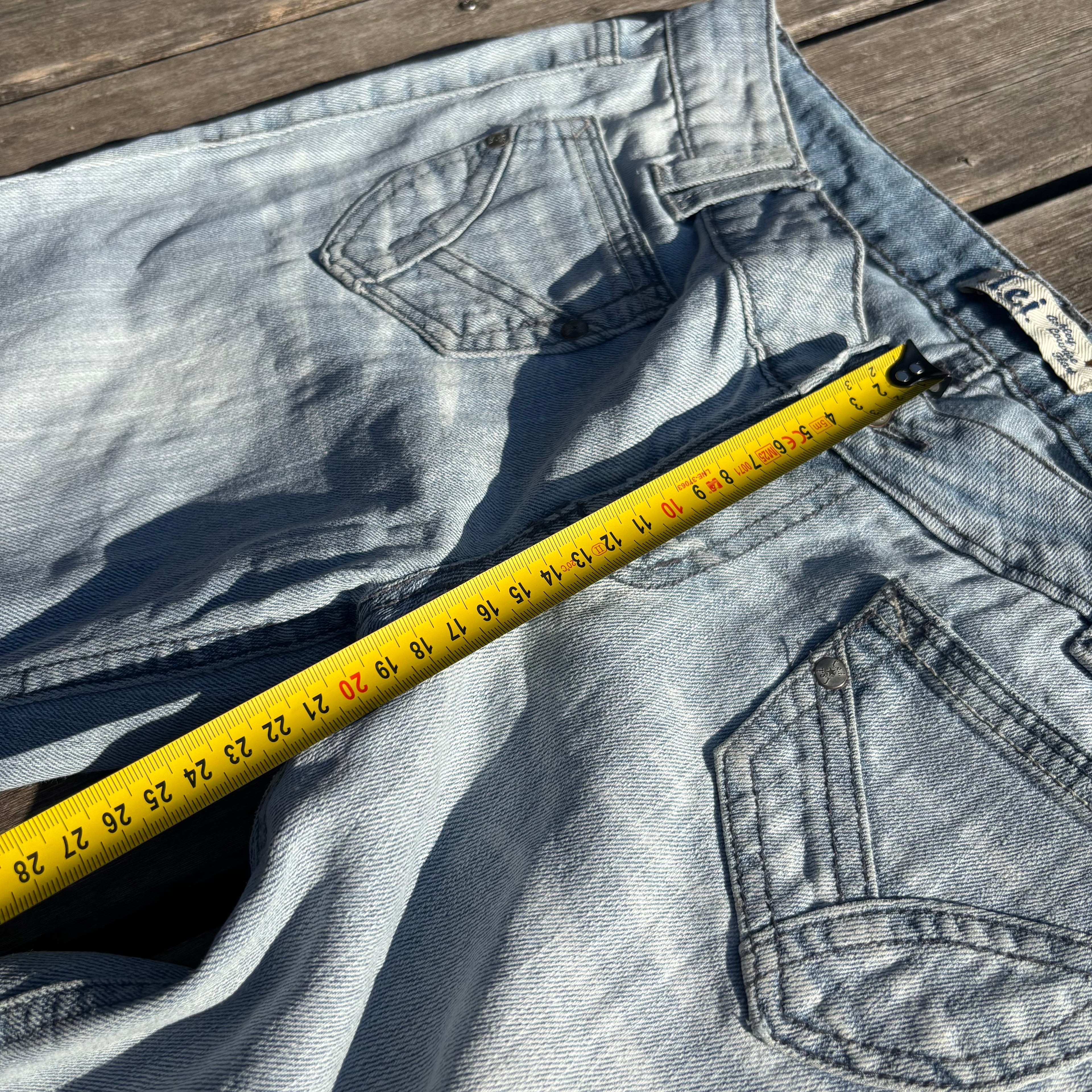Süße Y2K Lowwaist Bootcut Jeans mit tollen Backprint /women 00s 90s vintage baddie(M) S76