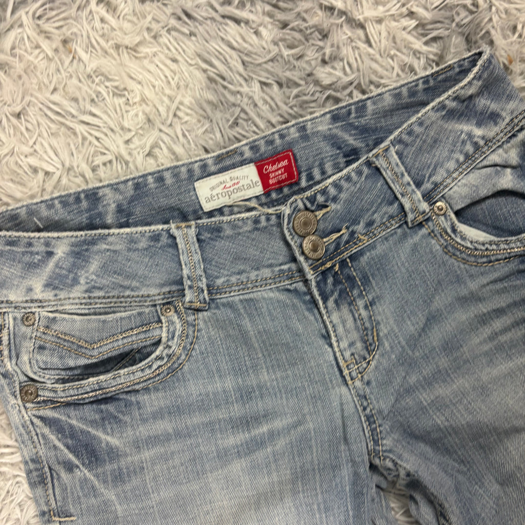 Süße Y2K Vintage women Jeans lowwaist Bootcut 00s 90s style M (S14)