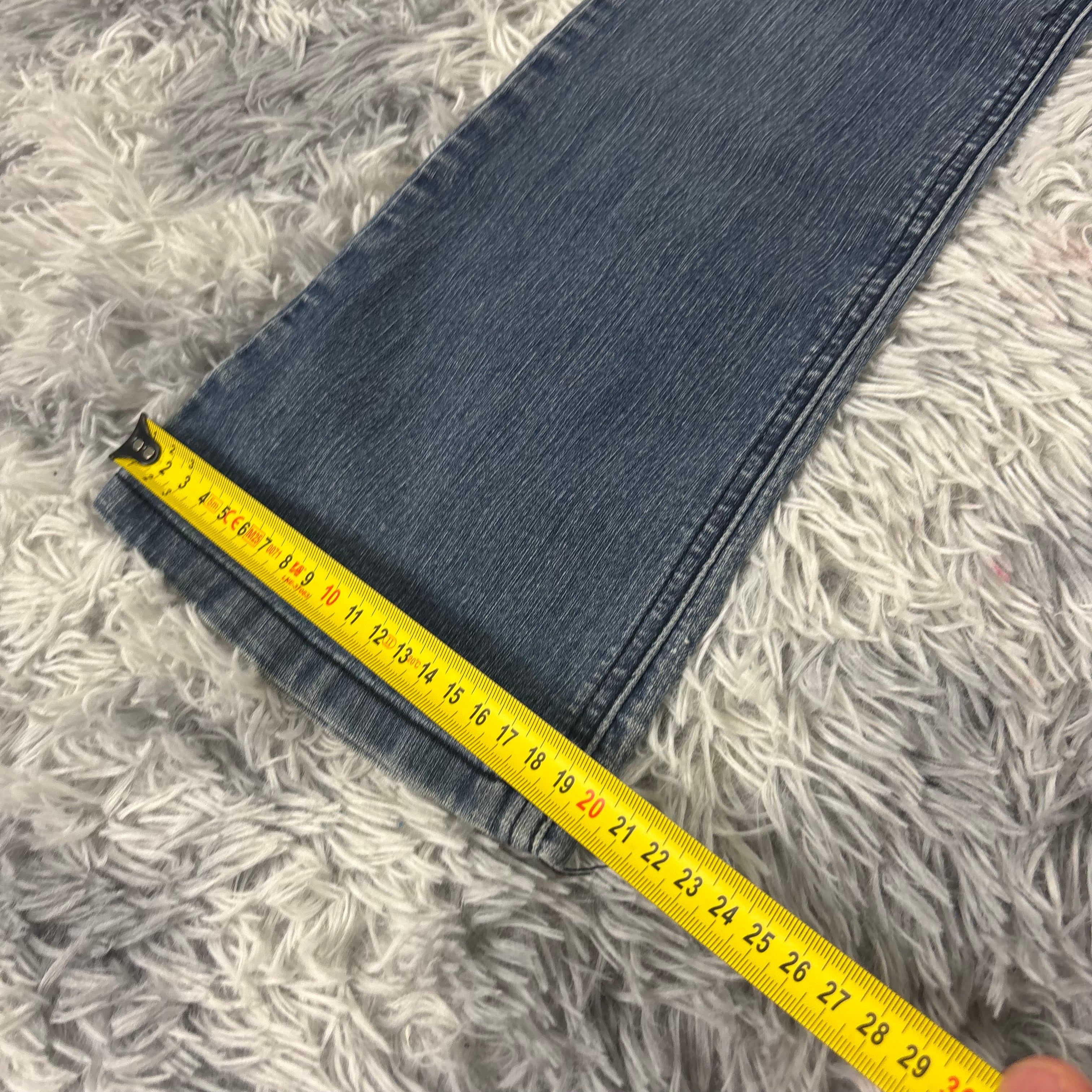 Süße Y2K Bootcut Lowwaist Jeans mit Backprint /women vintage 00s 90s baddie (XS) S18