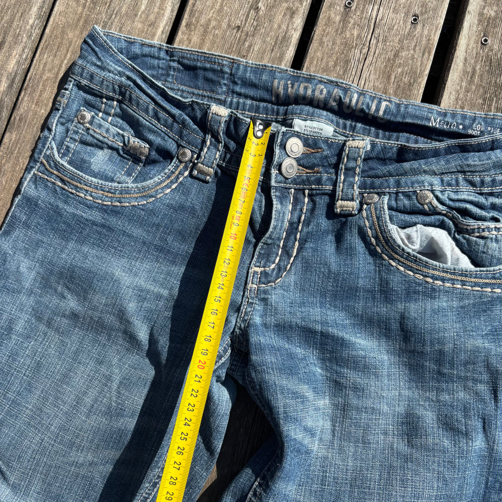 Süße Y2K Jeans Mit tollen Backprint für Frauen 00 90s vintage baddie (L) S39