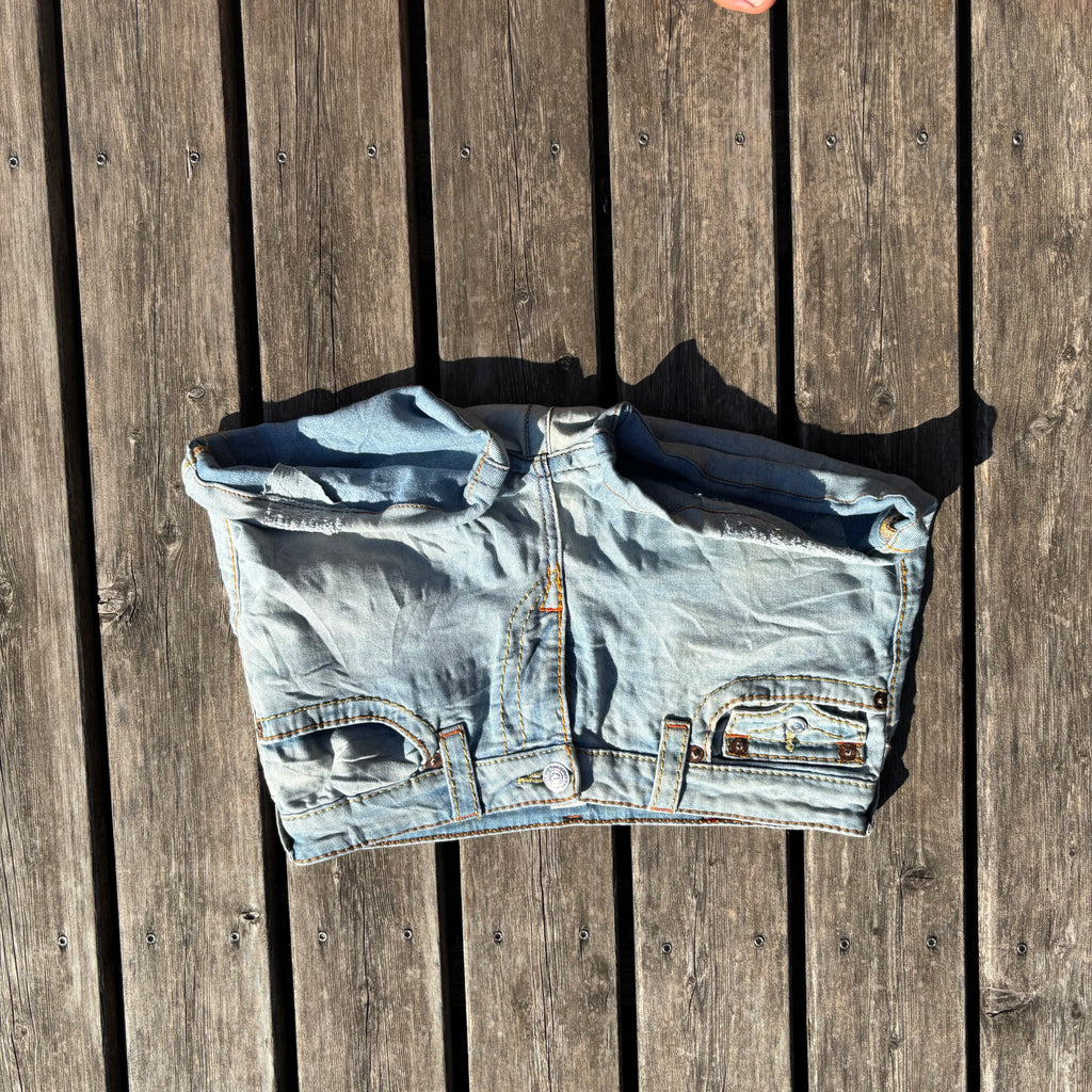Süße True Religion Shorts/ Hotpants für Frauen /90s 00s streetwear vintage baddie (L) S65