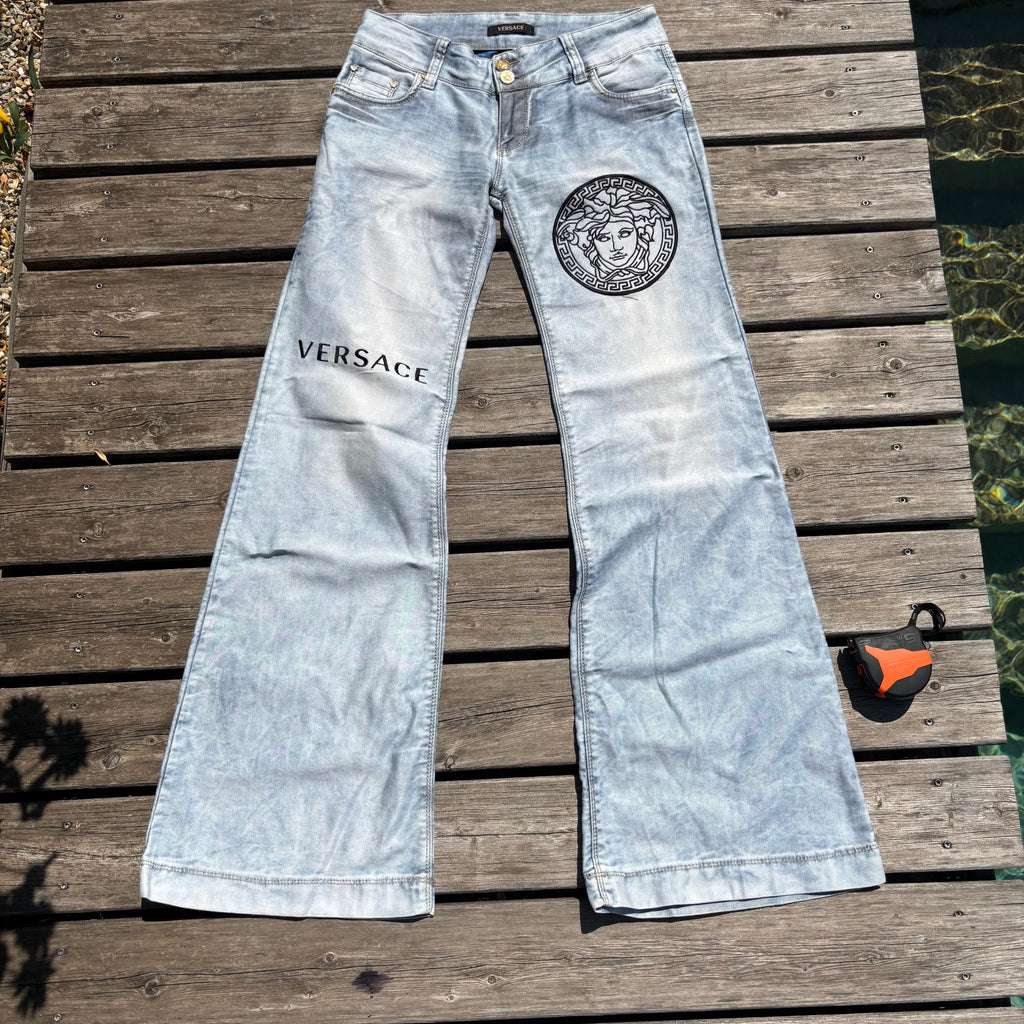 Versace Designer Jeans für Frauen Lowwaist Bootcut women vintage 90s 00s (S95) S