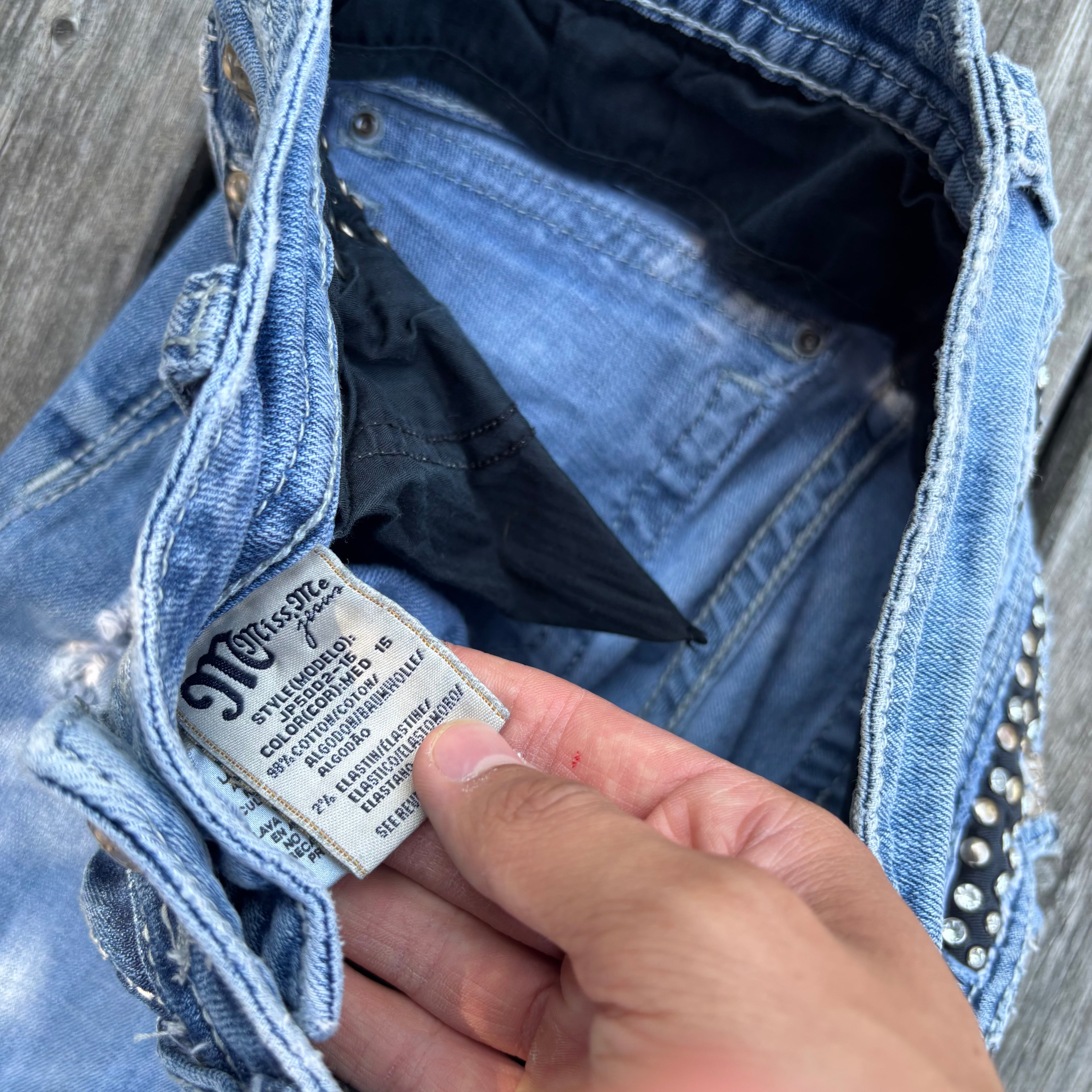 Süße Miss Me Jeans für Frauen / Lowwaist Bootcut streetwear women 00s 90s vintage baddie S92 XXS-XS