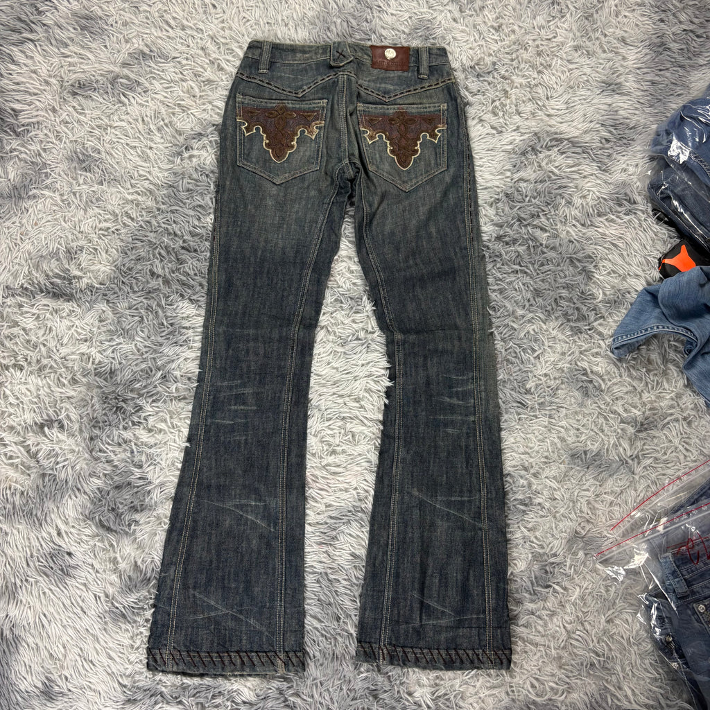 AA/Antik Denim Y2K Lowwaist bootcut Jeans /westernstyle women 90s 00s vintage (XS-S) /S31