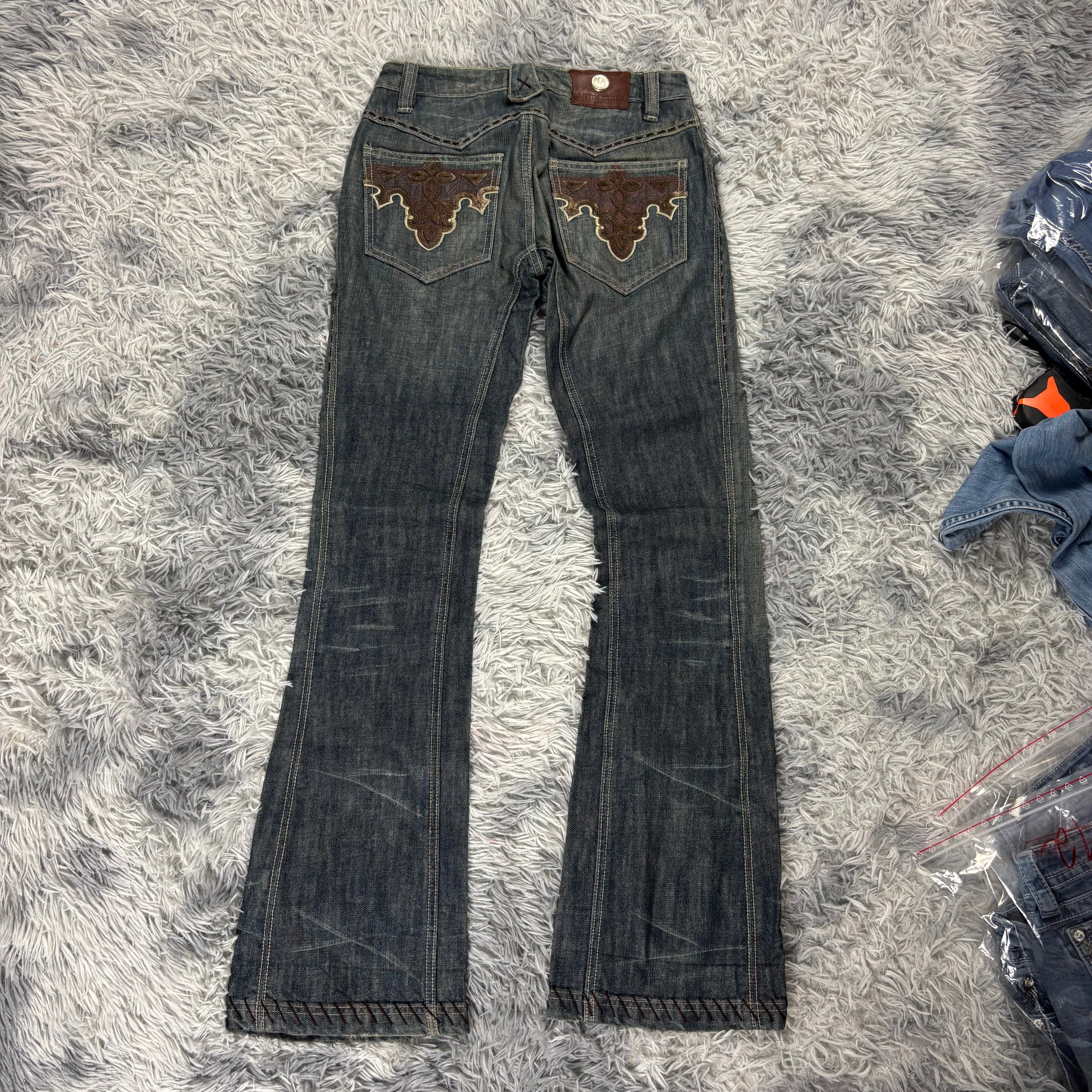 AA/Antik Denim Y2K Lowwaist bootcut Jeans /westernstyle women 90s 00s vintage (XS-S) /S31