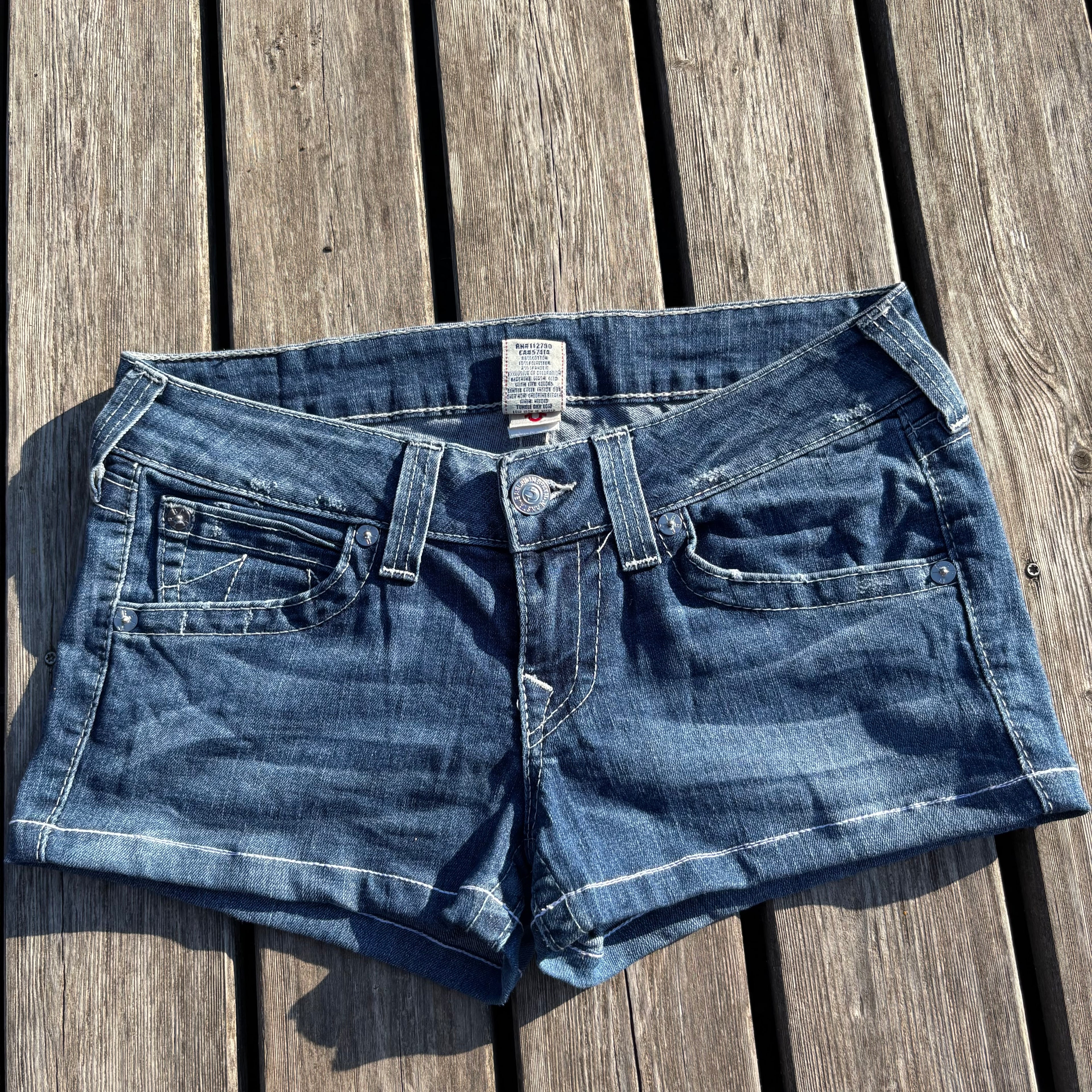 True Religion Shorts / Hotpants women 00s 90s vintage baddie S55 (L)