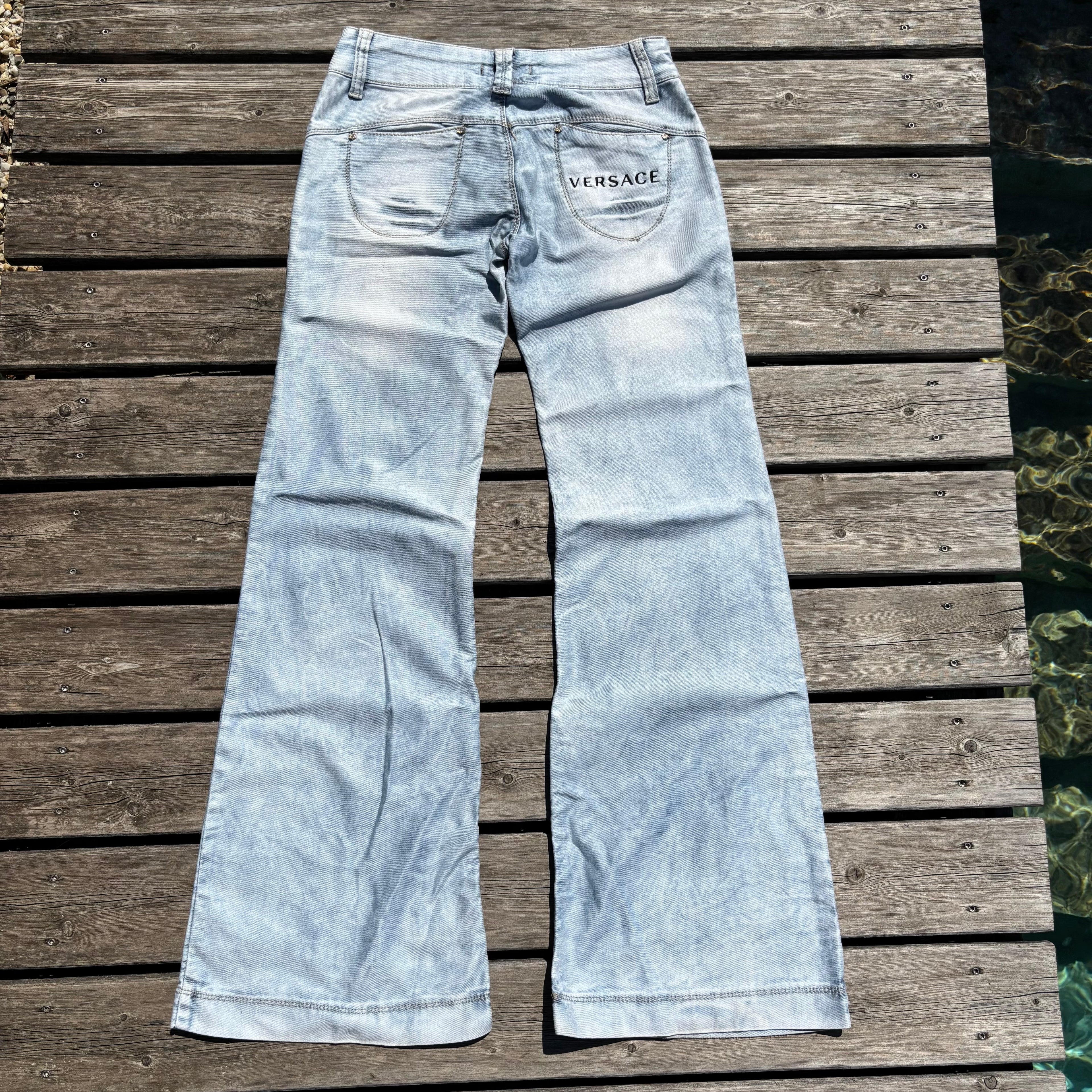 Versace Designer Jeans für Frauen Lowwaist Bootcut women vintage 90s 00s (S95) S