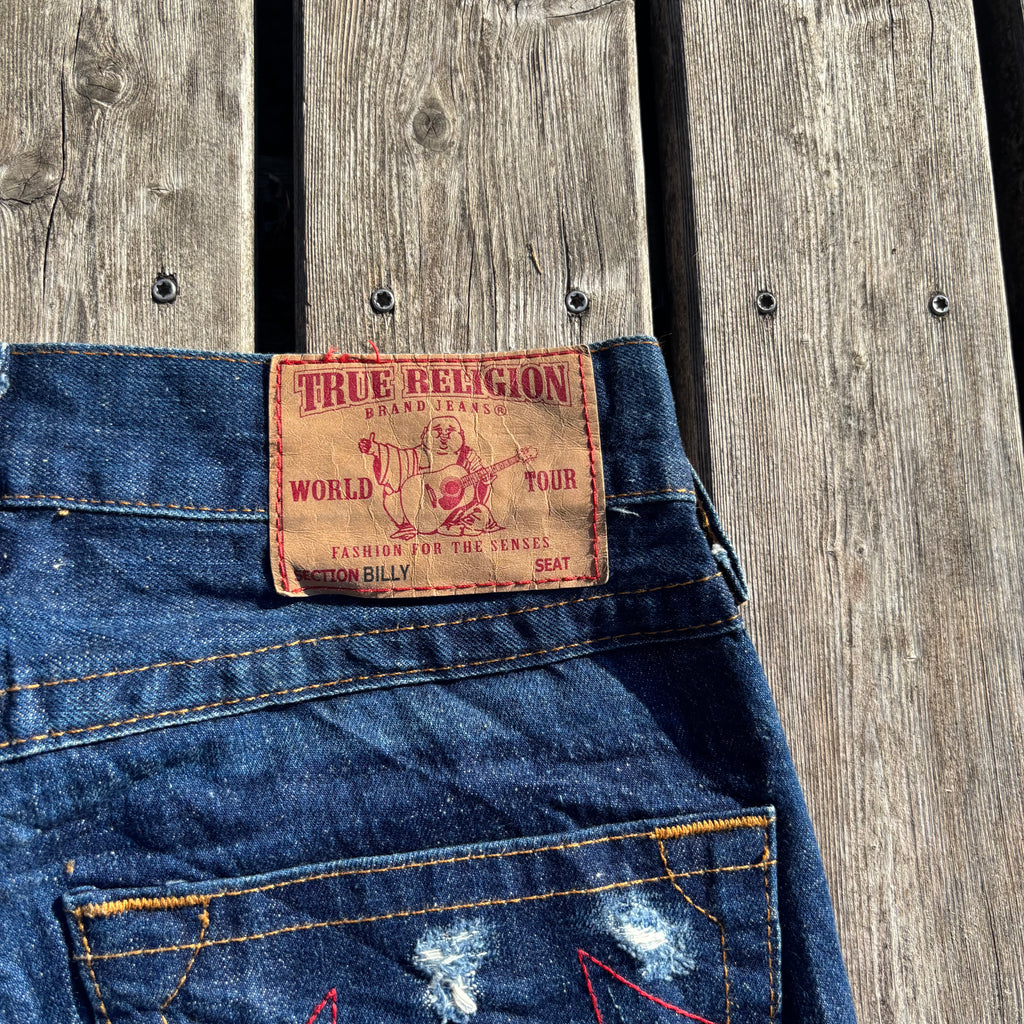 Süße True Religion Shorts / Hotpants für Frauen /M 00s 90s vintage baddie S75