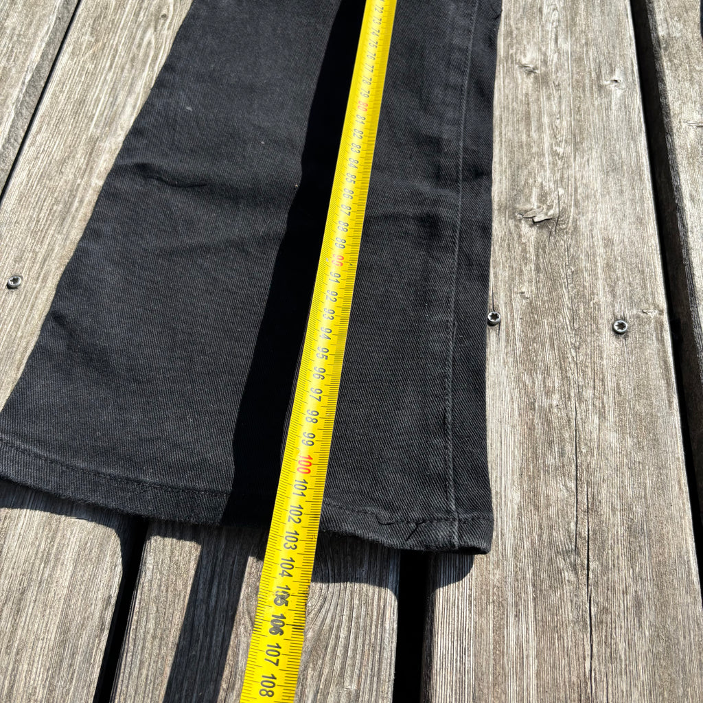 Süße Y2K Jeans mit backprint /schwarze women 00s 90s vintage baddie(M) S40