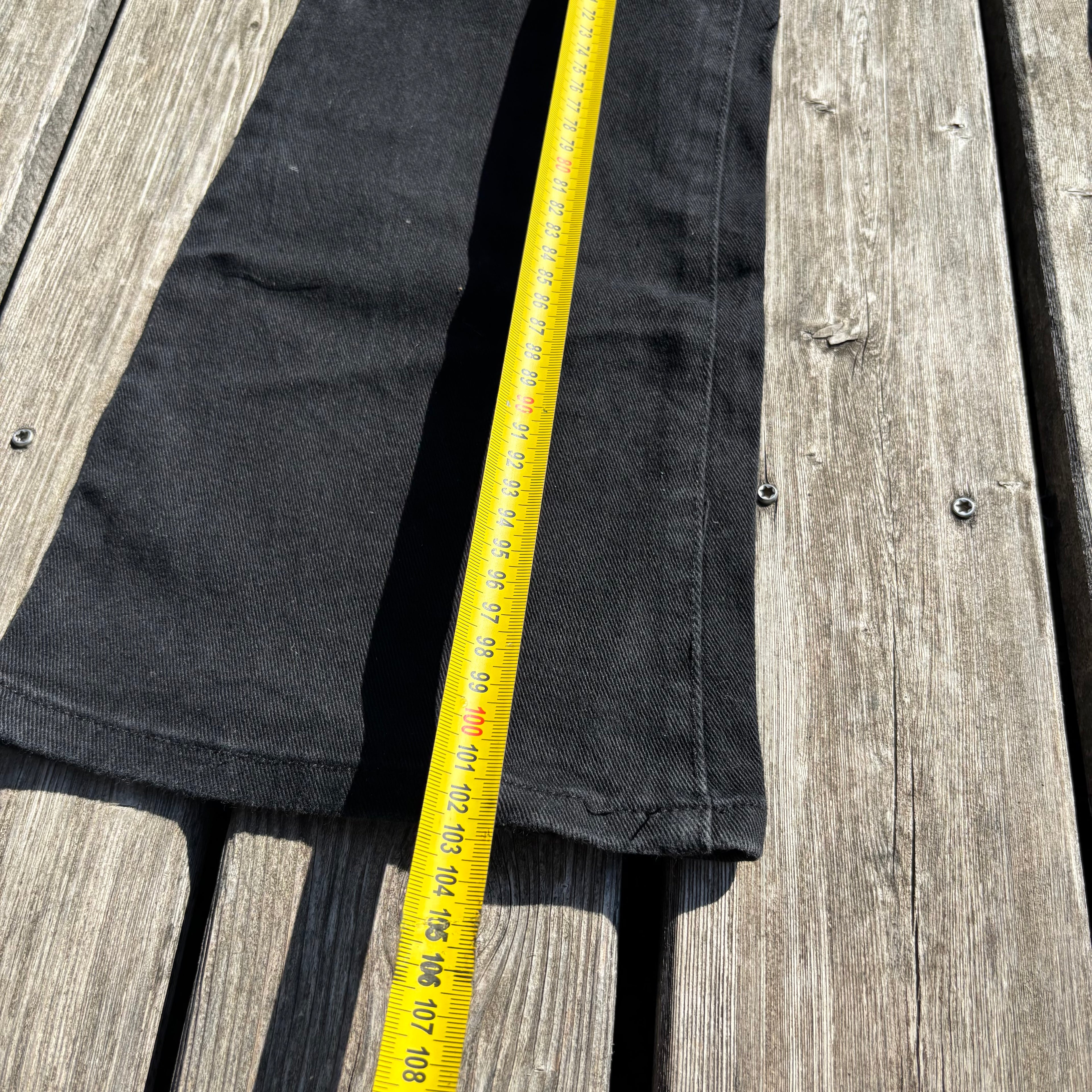 Süße Y2K Jeans mit backprint /schwarze women 00s 90s vintage baddie(M) S40