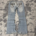 Süße Y2K Vintage Bootcut Lowwaist Jeans /streetwear women 00s 90s S13 (M)