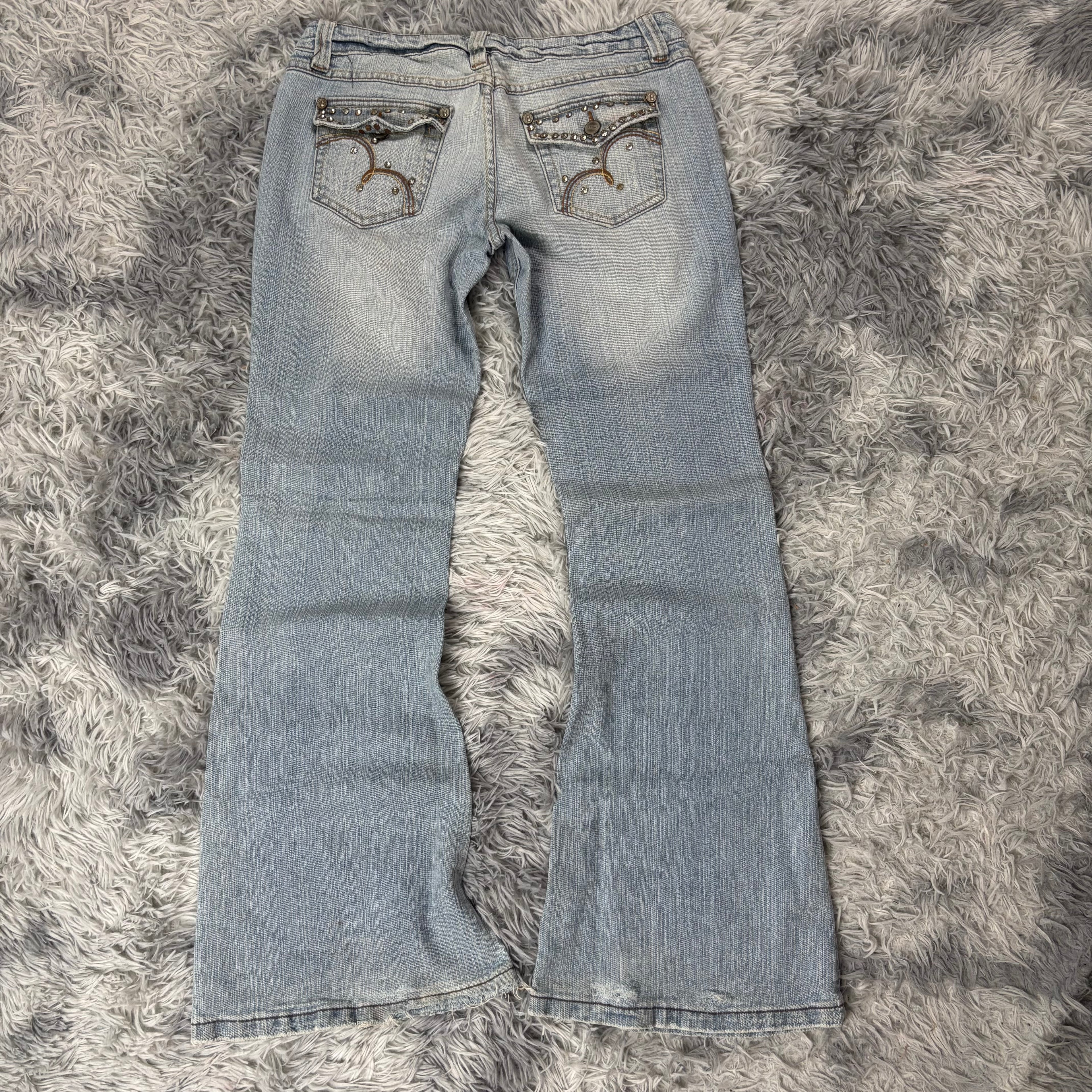 Süße Y2K Vintage Bootcut Lowwaist Jeans /streetwear women 00s 90s S13 (M)
