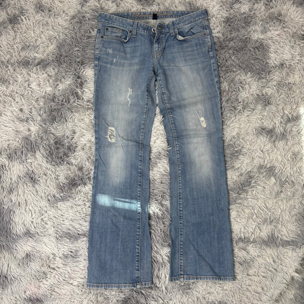 Lowwaist Bootcut Jeans (L)/vintage women streetwear flared 00s 90s (S1)