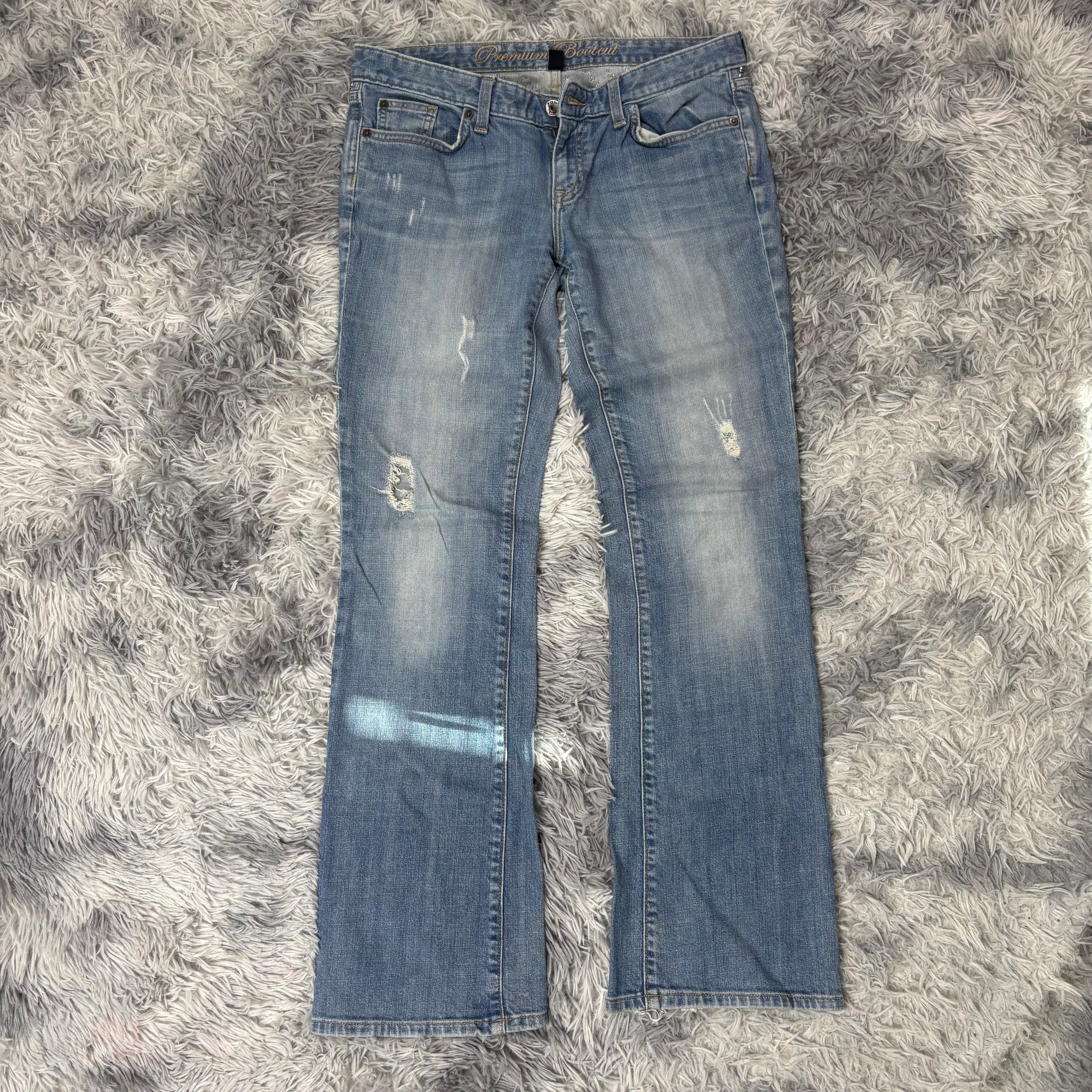 Lowwaist Bootcut Jeans (L)/vintage women streetwear flared 00s 90s (S1)