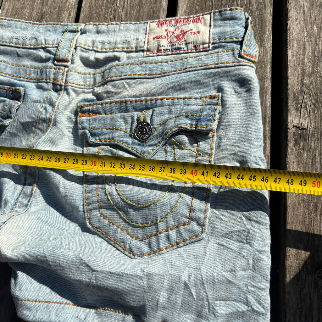 Süße True Religion Shorts/ Hotpants für Frauen /90s 00s streetwear vintage baddie (L) S65