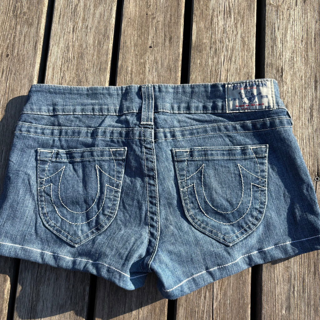 True Religion Shorts / Hotpants women 00s 90s vintage baddie S55 (L)
