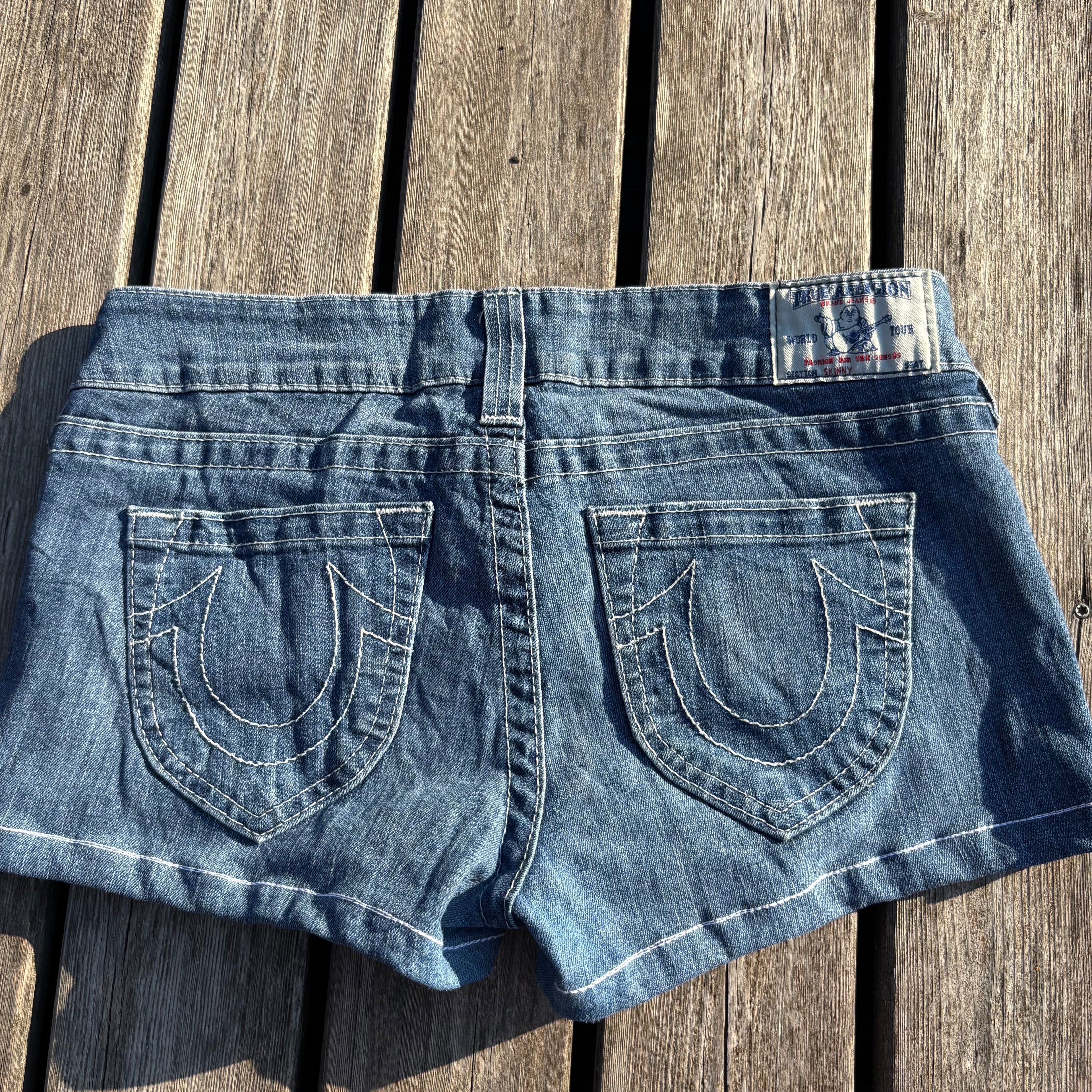 True Religion Shorts / Hotpants women 00s 90s vintage baddie S55 (L)