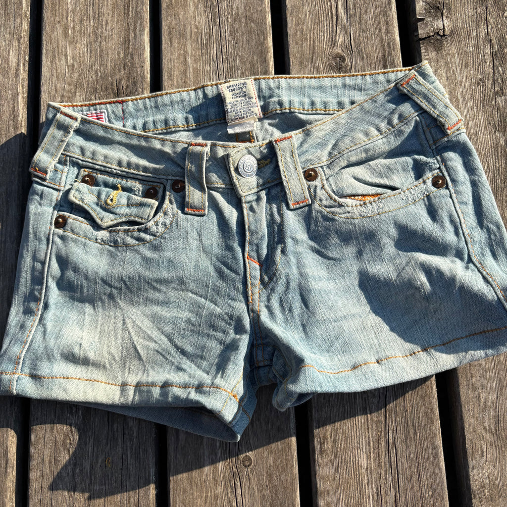 Süße True Religion Shorts / hotpants women 00s 90s vintage baddie (XS-S) S56