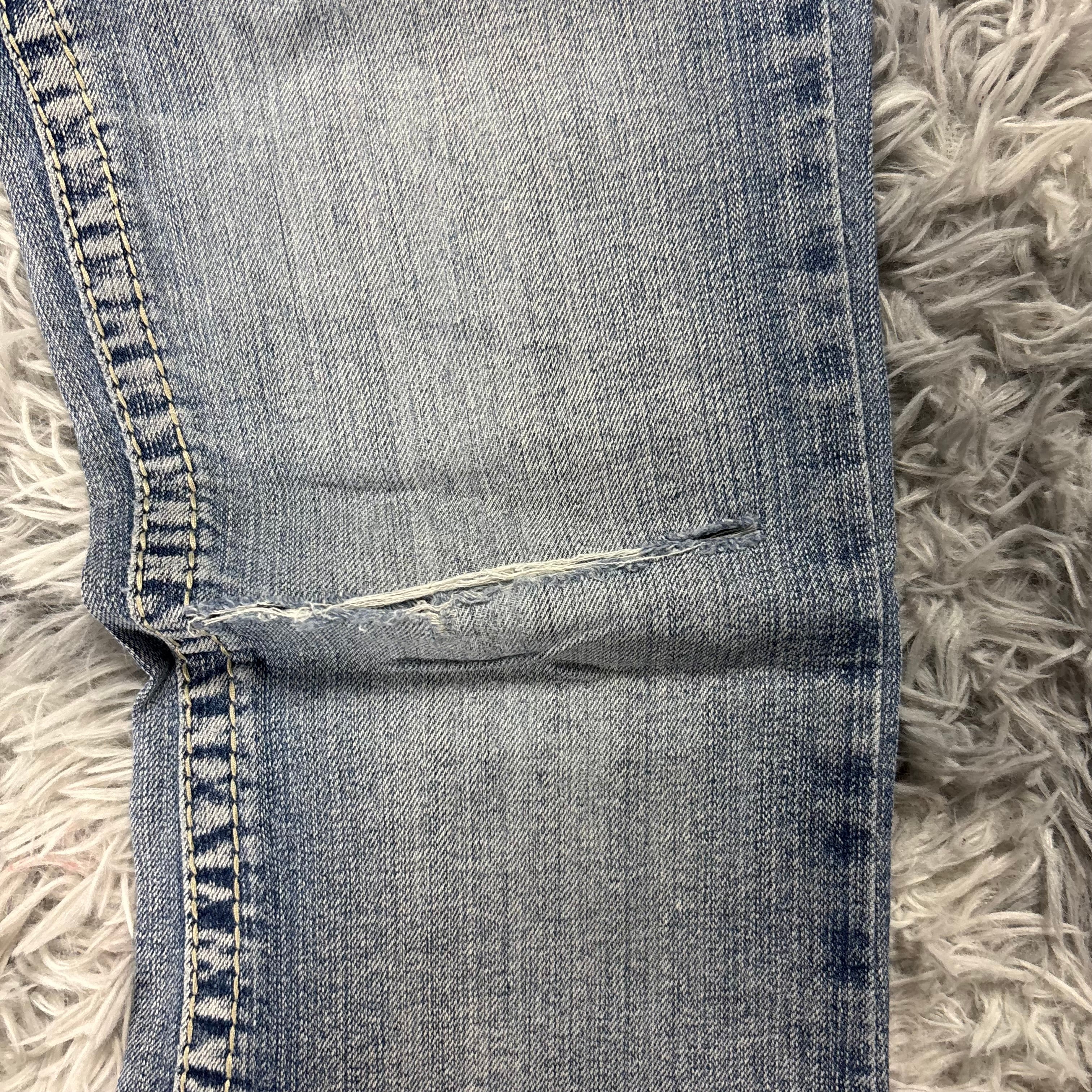Y2K Lowwaist Bootcut Jeans mit Backprint /women 00s 90s vintage baddie (S) S27