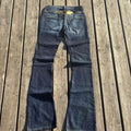 Süße Y2K Lowwaist Bootcut Jeans mit tollen Backprint /women 00s 90s vintage baddie (XXS-XS) S85