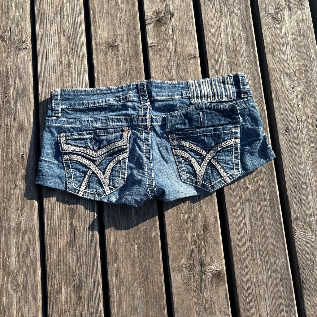 Hydraulic Shorts /hotpants mit backprint 90s 00s vintage baddie (L) S49