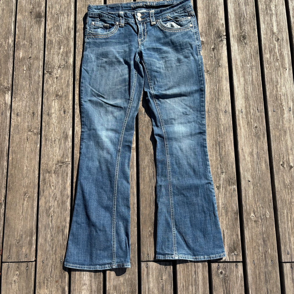 Süße Y2K Jeans Mit tollen Backprint für Frauen 00 90s vintage baddie (L) S39