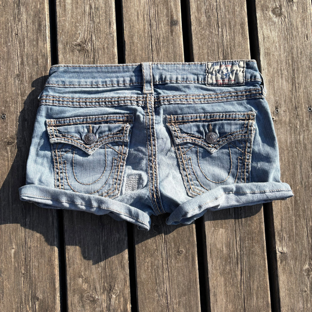 True Religion shorts/ hotpants 00s 90s vintage baddie S52(S)