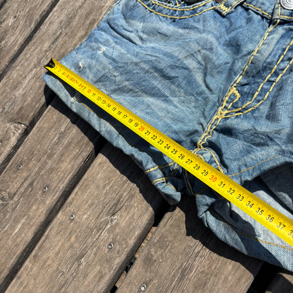 Süße True Religion Shorts/ Hotpants für Frauen /90s 00s streetwear vintage baddie (L) S109