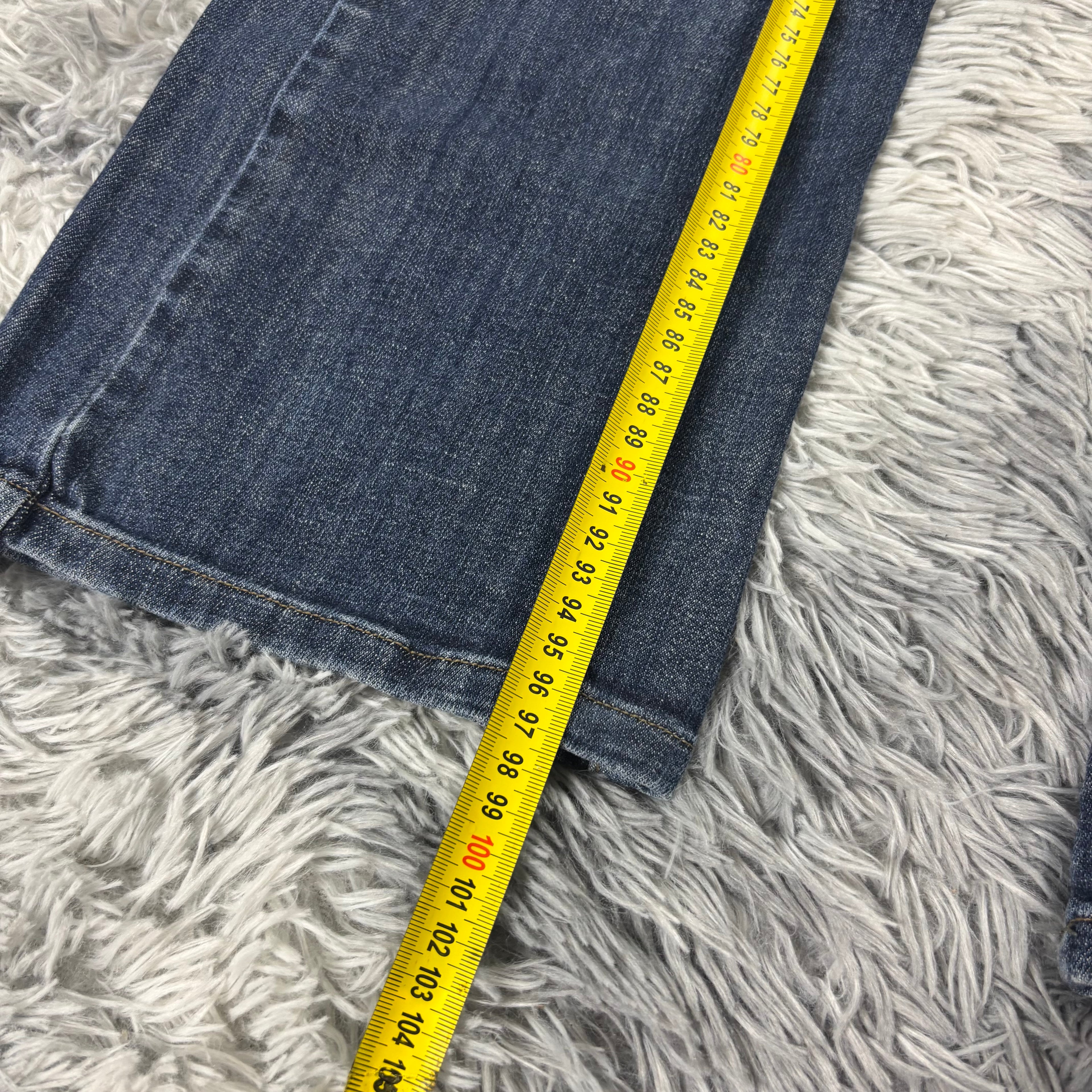 Süße Y2K Bootcut-Straight Jeans mit tollen Backprint /women lowwaist 00s 90s S11 XS