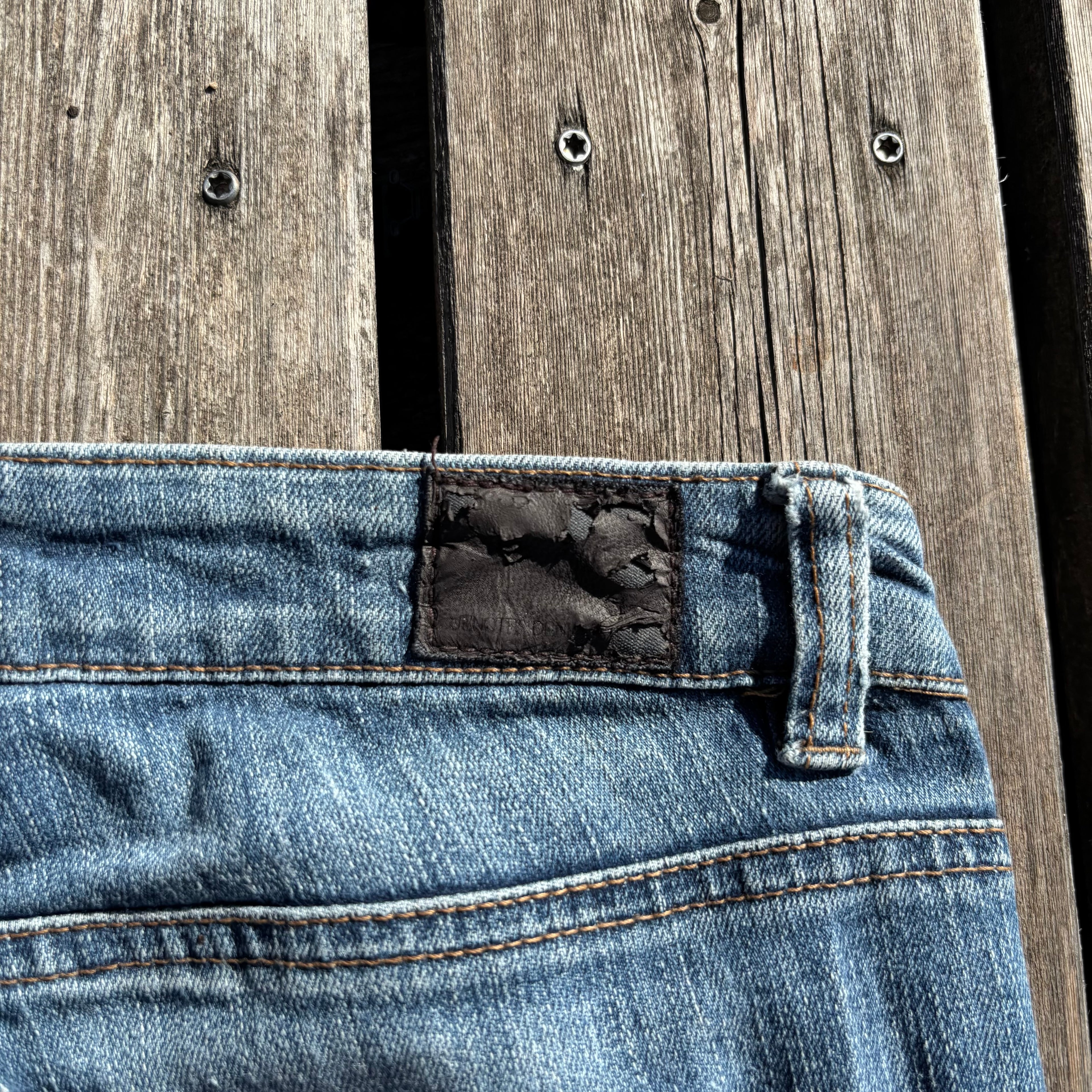 Süße Y2K Lowwaist Bootcut Jeans mit tollen Backprint /women 00s 90s vintage baddie (XXS-XS) S62