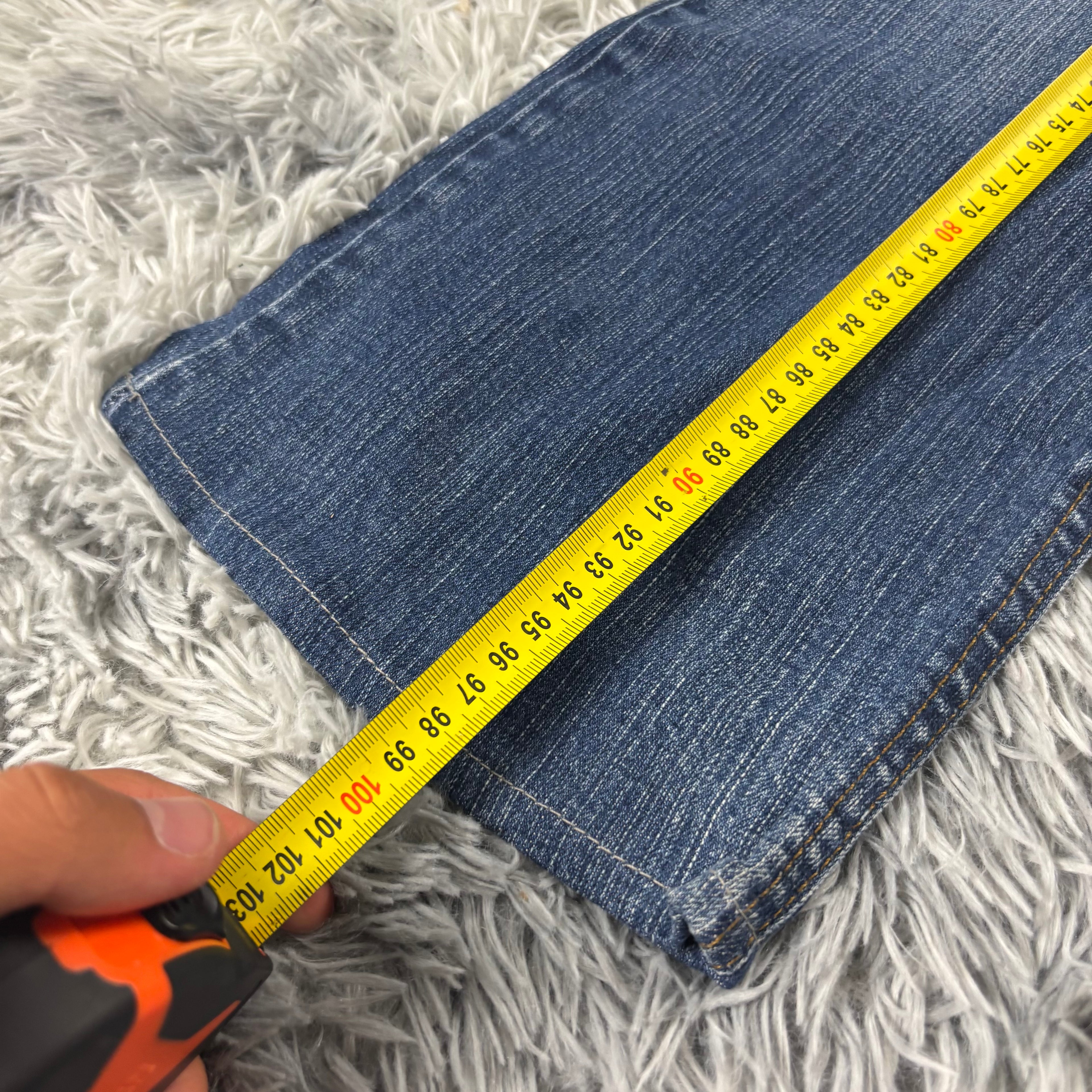 Y2K Lowwaist Bootcut Jeans mit Backprint /women 90s 00s vintage baddie (XXS-XS) S25