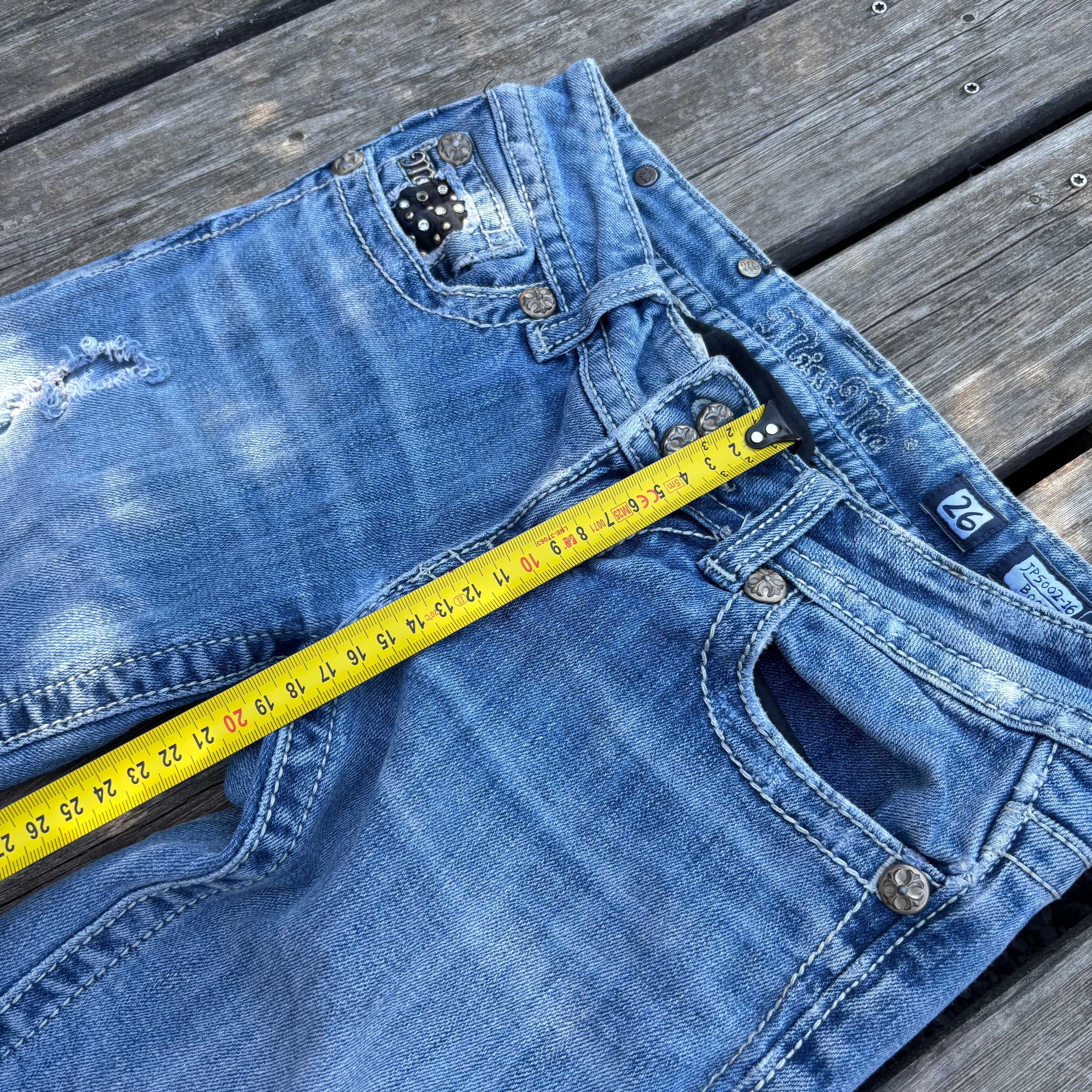 Süße Miss Me Jeans für Frauen / Lowwaist Bootcut streetwear women 00s 90s vintage baddie S92 XXS-XS