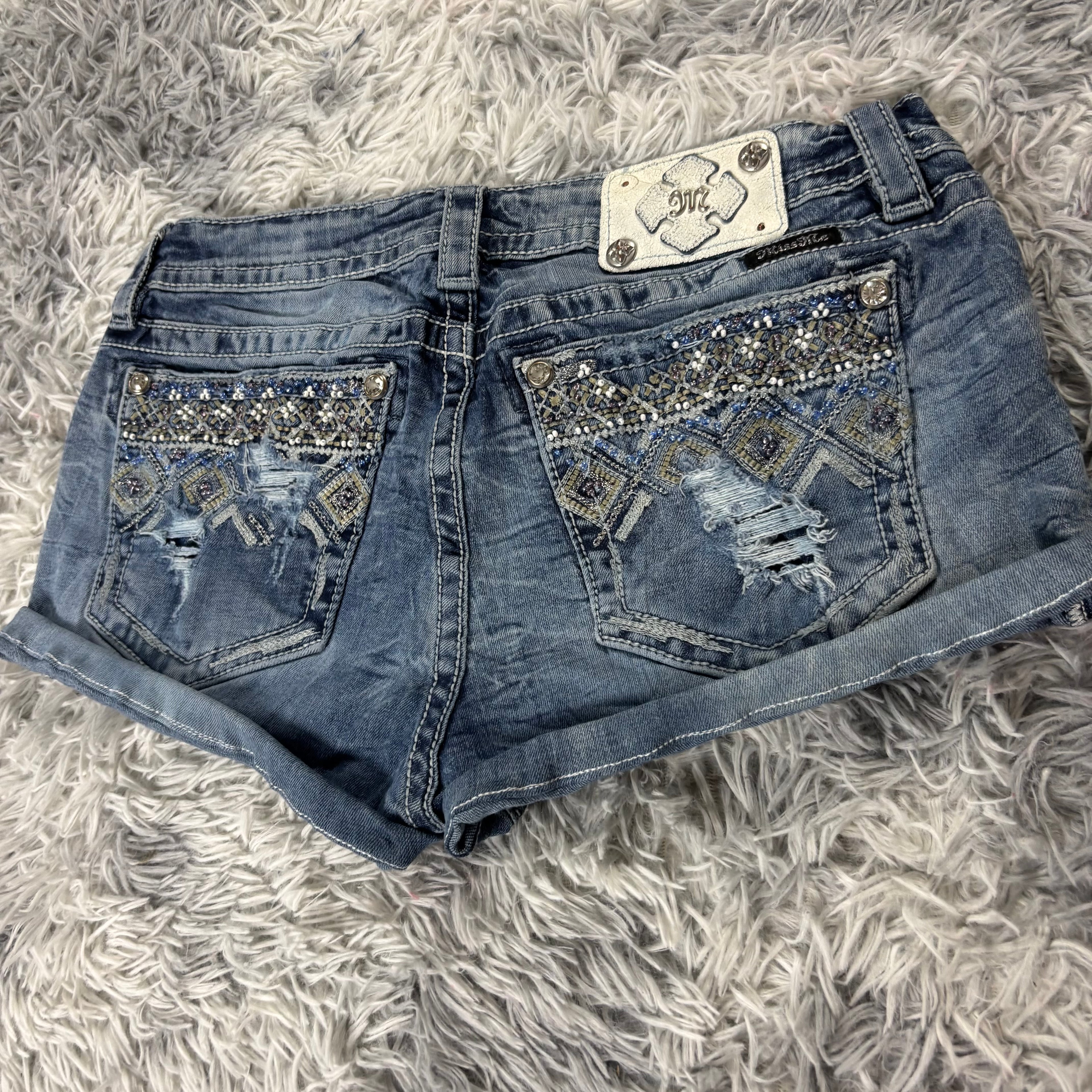 AA/ Süße Miss Me Shorts hotpants mit backprint /women y2k 90s 00s baddie (L) / S29