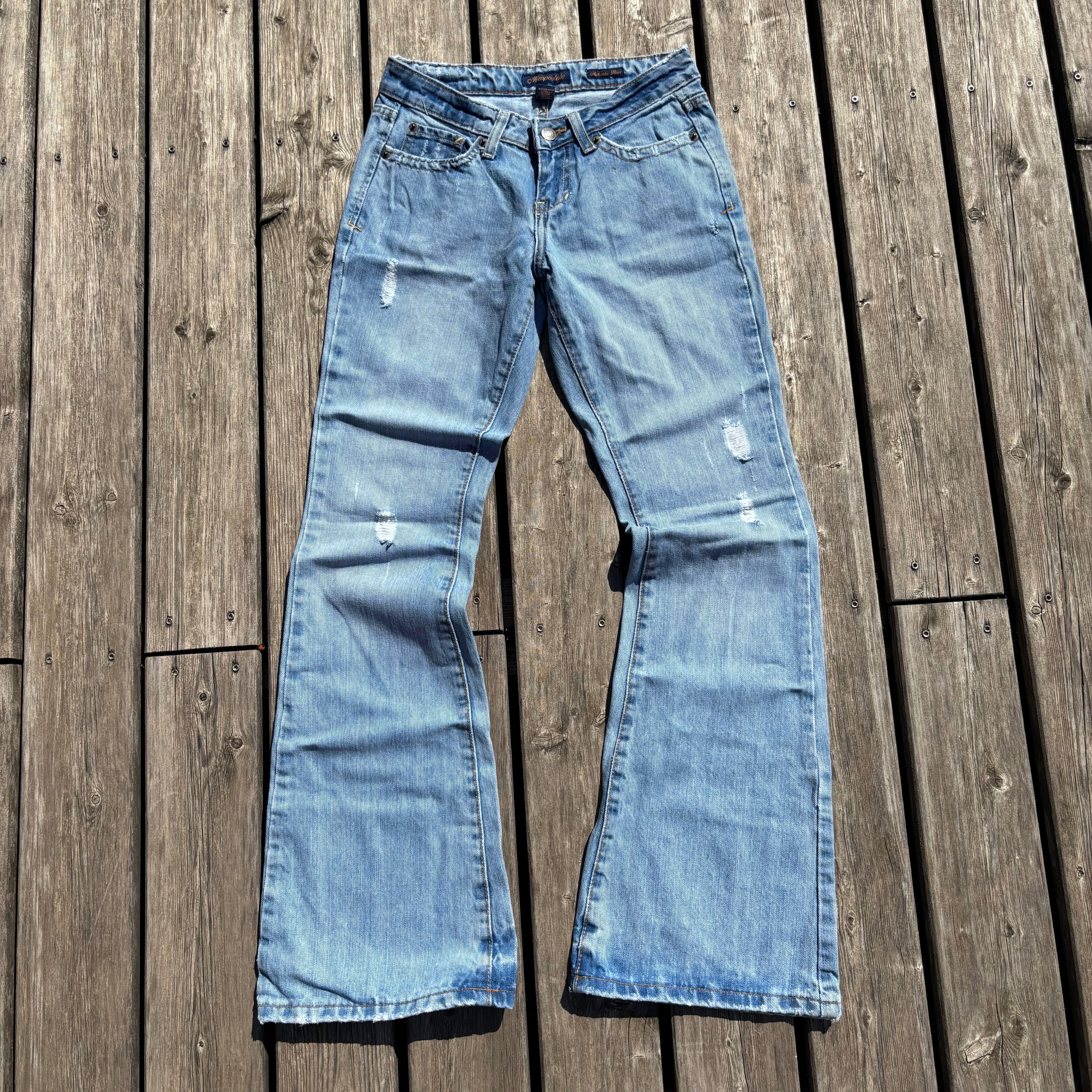 AA/Süße Y2K Lowwaist Bootcut Jeans /women 90s 00s vintage baddie (XXS-XS) /S34