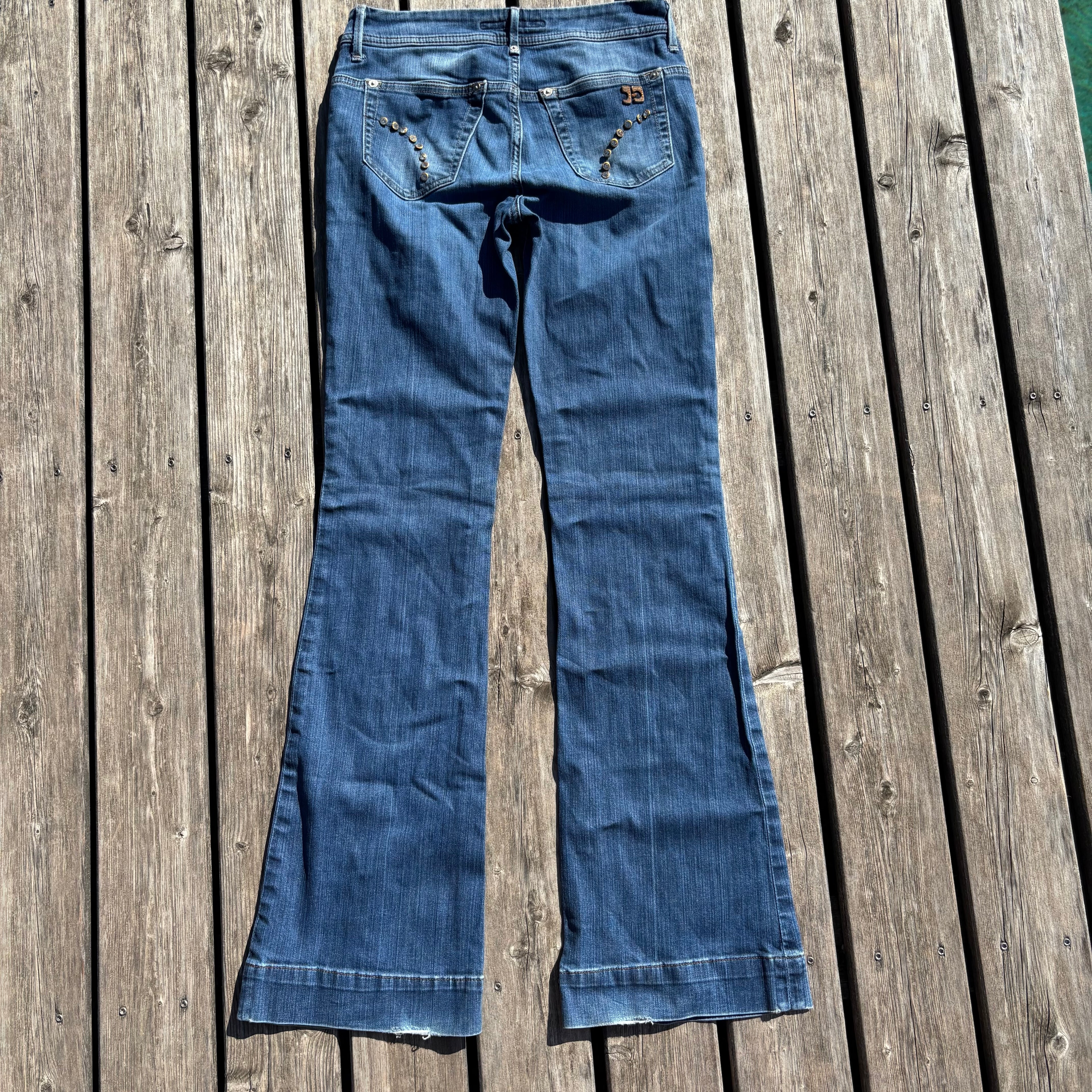 Süße Y2K Jeans mit backprint /streetwear women 00s 90s vintage baddie (XS-S) S41