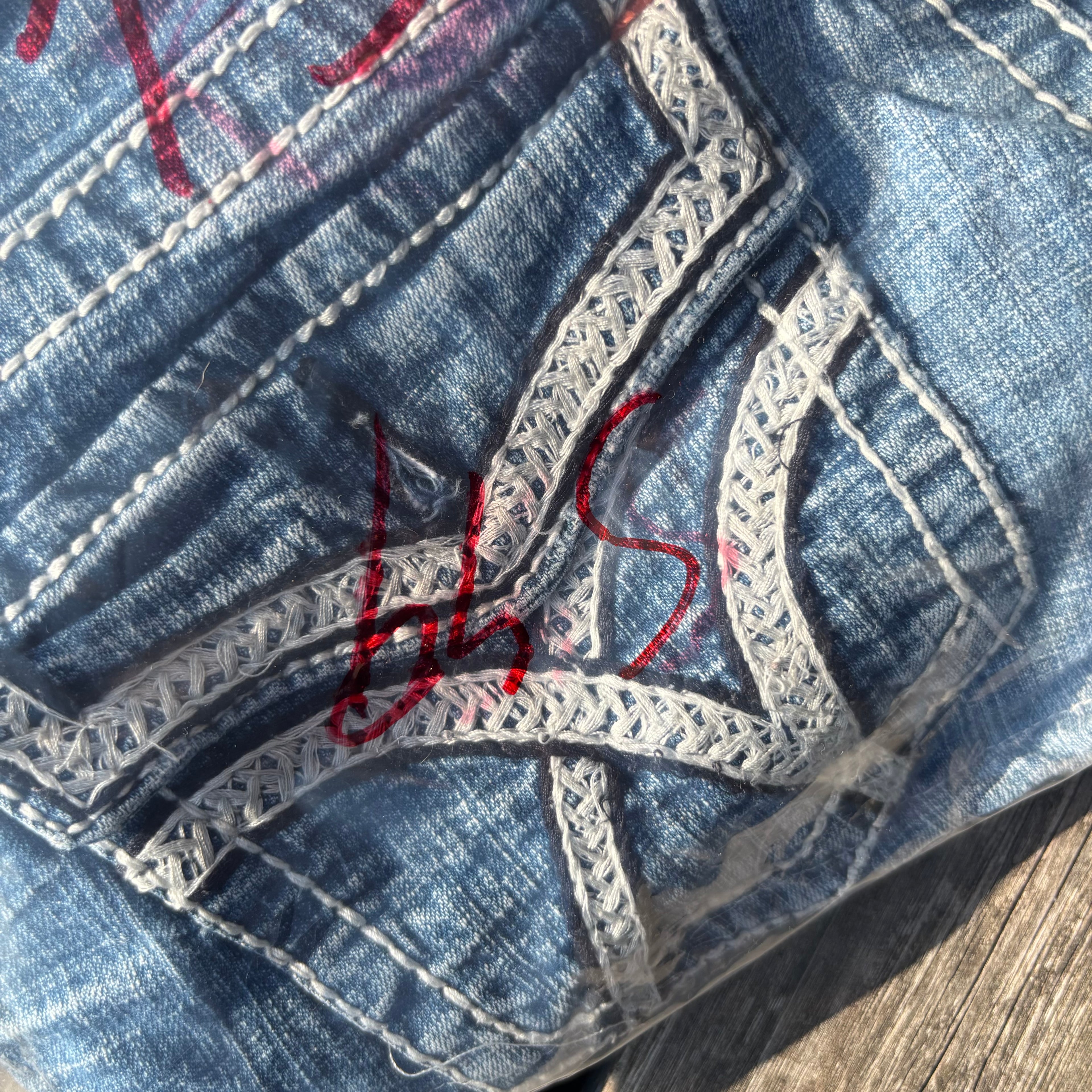 Hydraulic Shorts /hotpants mit backprint 90s 00s vintage baddie (L) S49