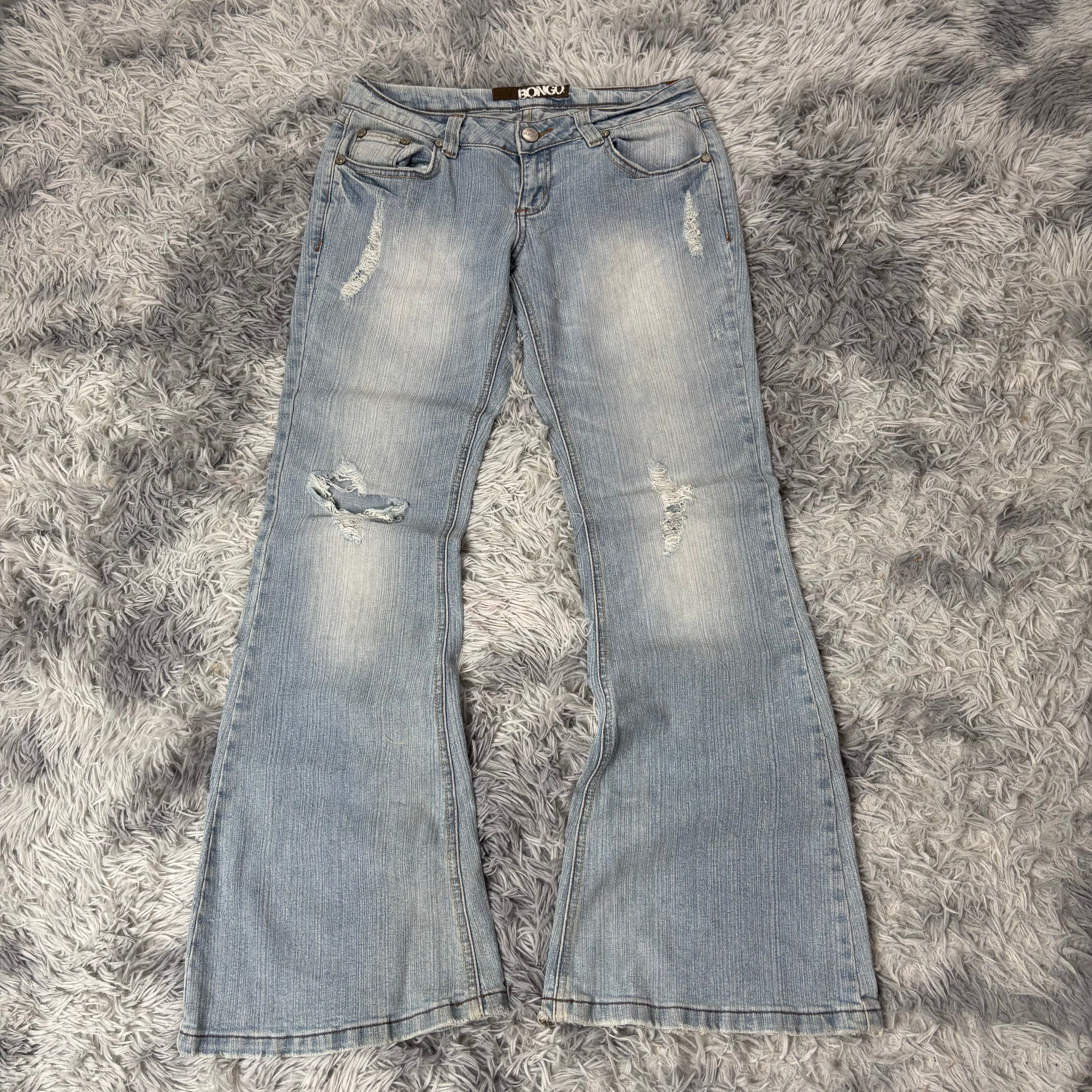 Süße Y2K Vintage Bootcut Lowwaist Jeans /streetwear women 00s 90s S13 (M)
