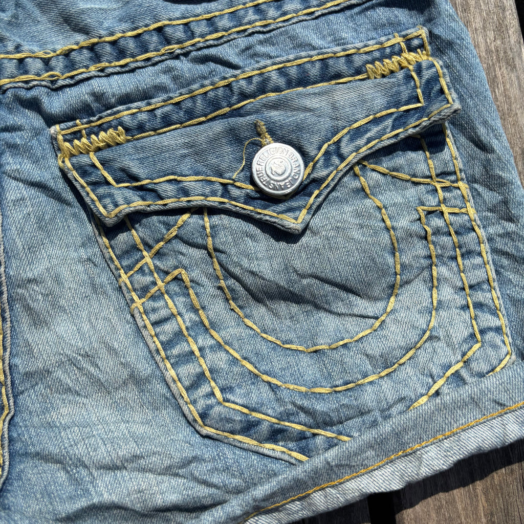 Süße True Religion Shorts/ Hotpants für Frauen /90s 00s streetwear vintage baddie (L) S109