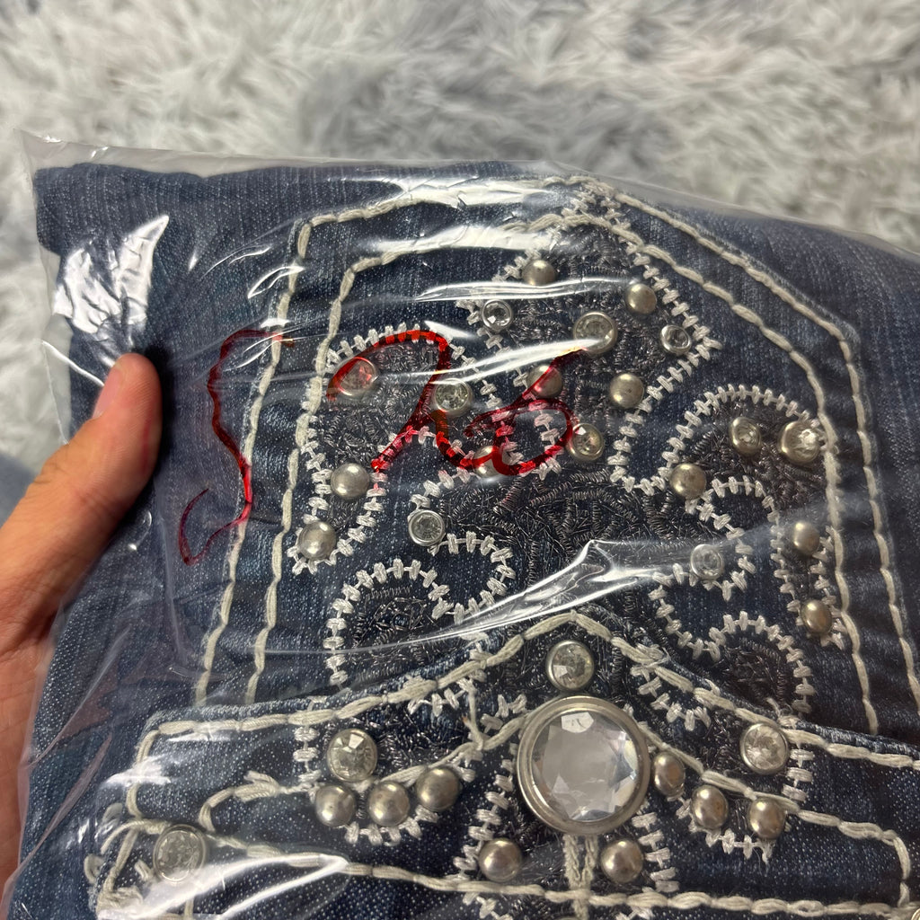 Y2K Lowwaist Bootcut Jeans mit Backprint /women 00s 90s vintage baddie (L-XL) S26