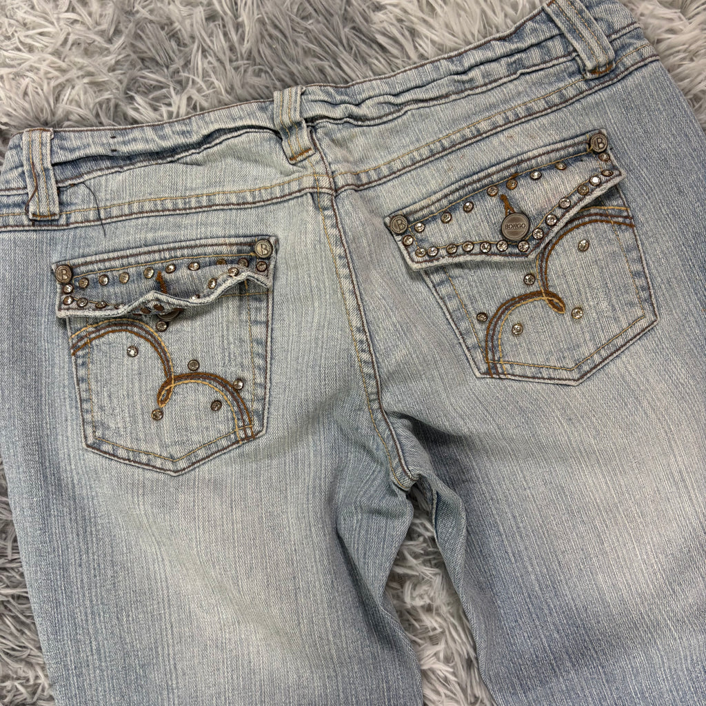 Süße Y2K Vintage Bootcut Lowwaist Jeans /streetwear women 00s 90s S13 (M)