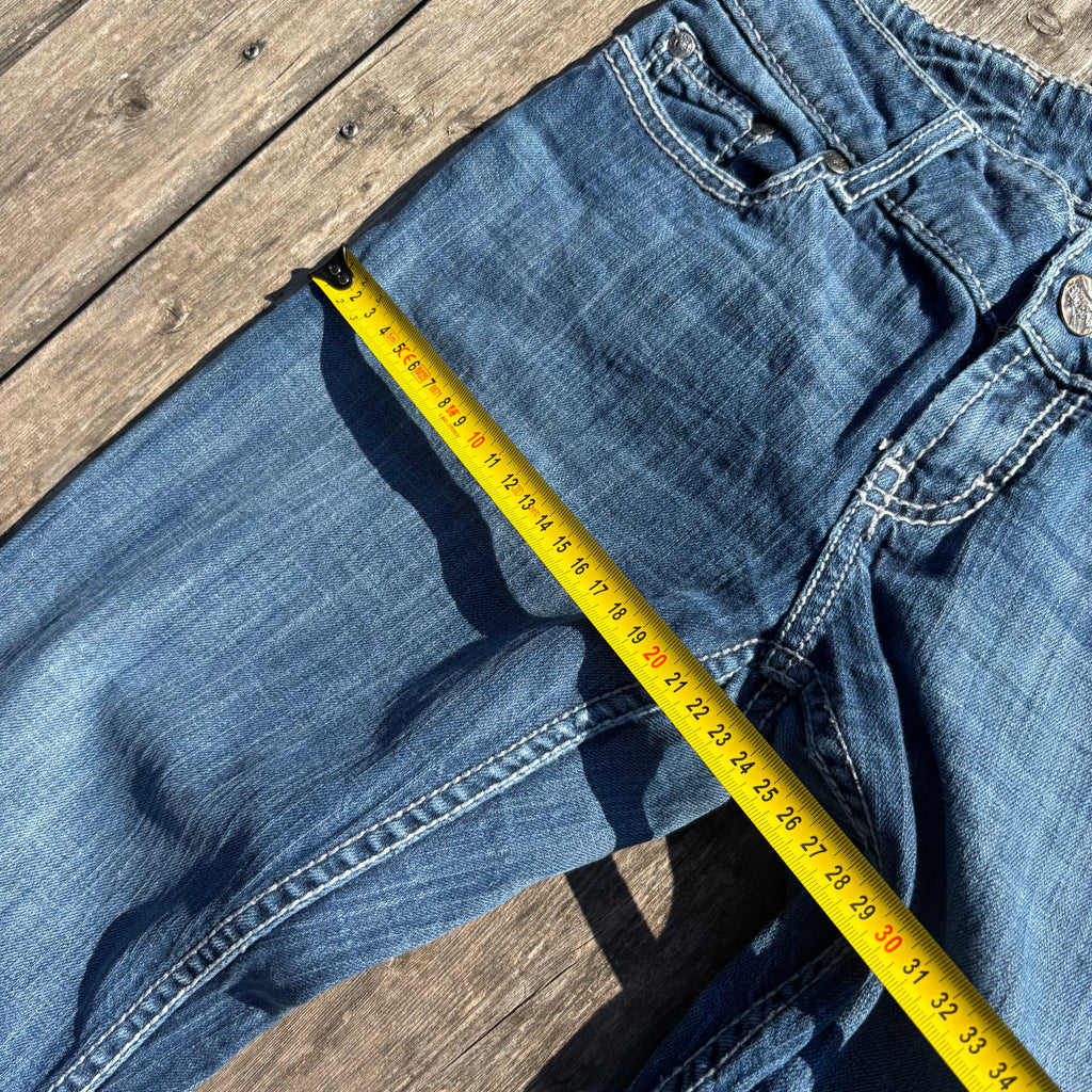 Süße Y2K Lowwaist Bootcut Jeans mit tollen Backprint /women 00s 90s vintage baddie S-M/ S63