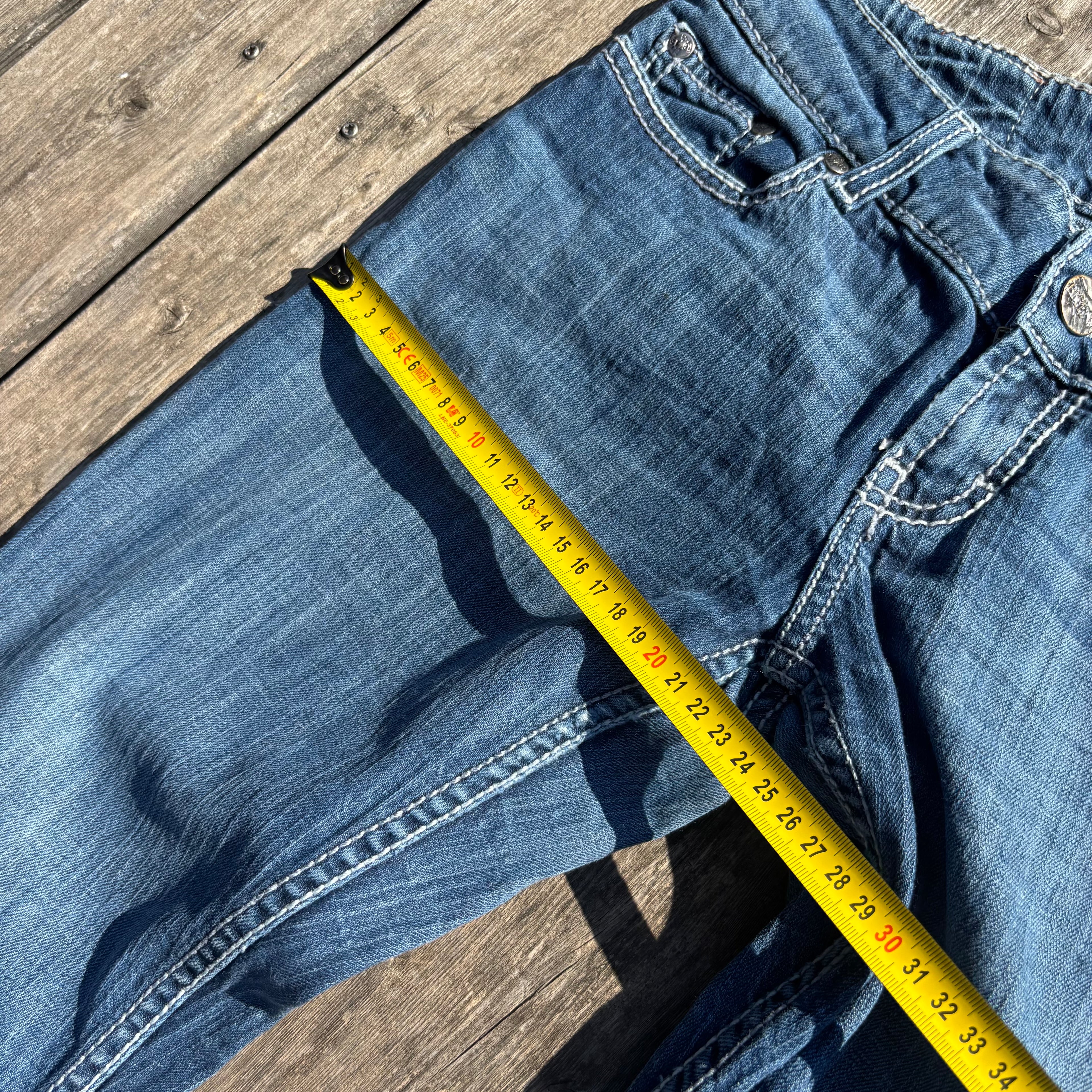 Süße Y2K Lowwaist Bootcut Jeans mit tollen Backprint /women 00s 90s vintage baddie S-M/ S63