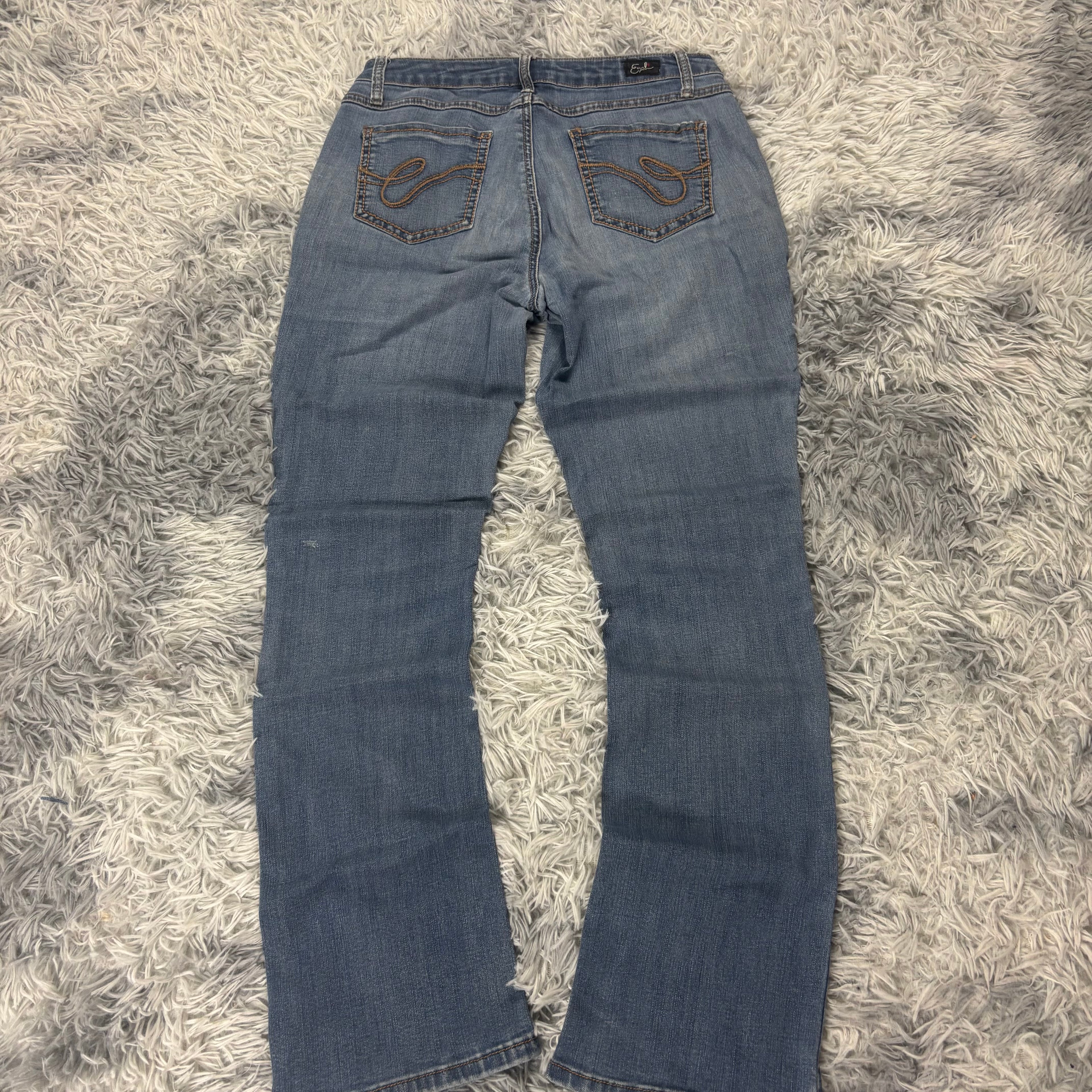Süße Y2K Bootcut Lowwaist Jeans mit tollen Backprint vintage 00s 90s (S) S15