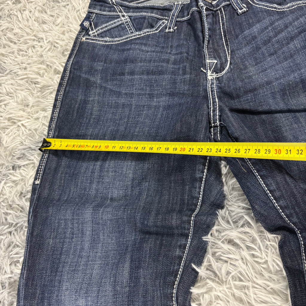 Y2K Lowwaist Bootcut Jeans mit Backprint /women 00s 90s vintage baddie (S-M) /S30
