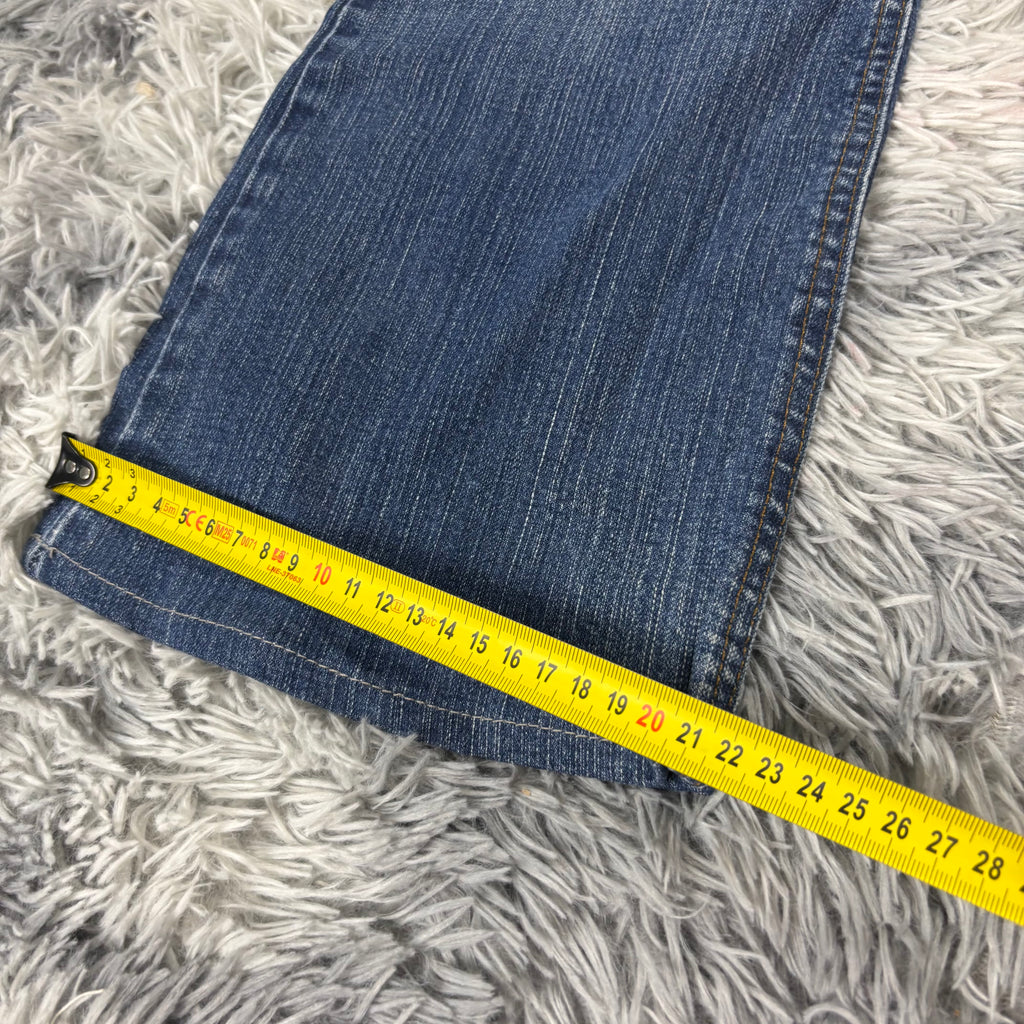 Y2K Lowwaist Bootcut Jeans mit Backprint /women 90s 00s vintage baddie (XXS-XS) S25