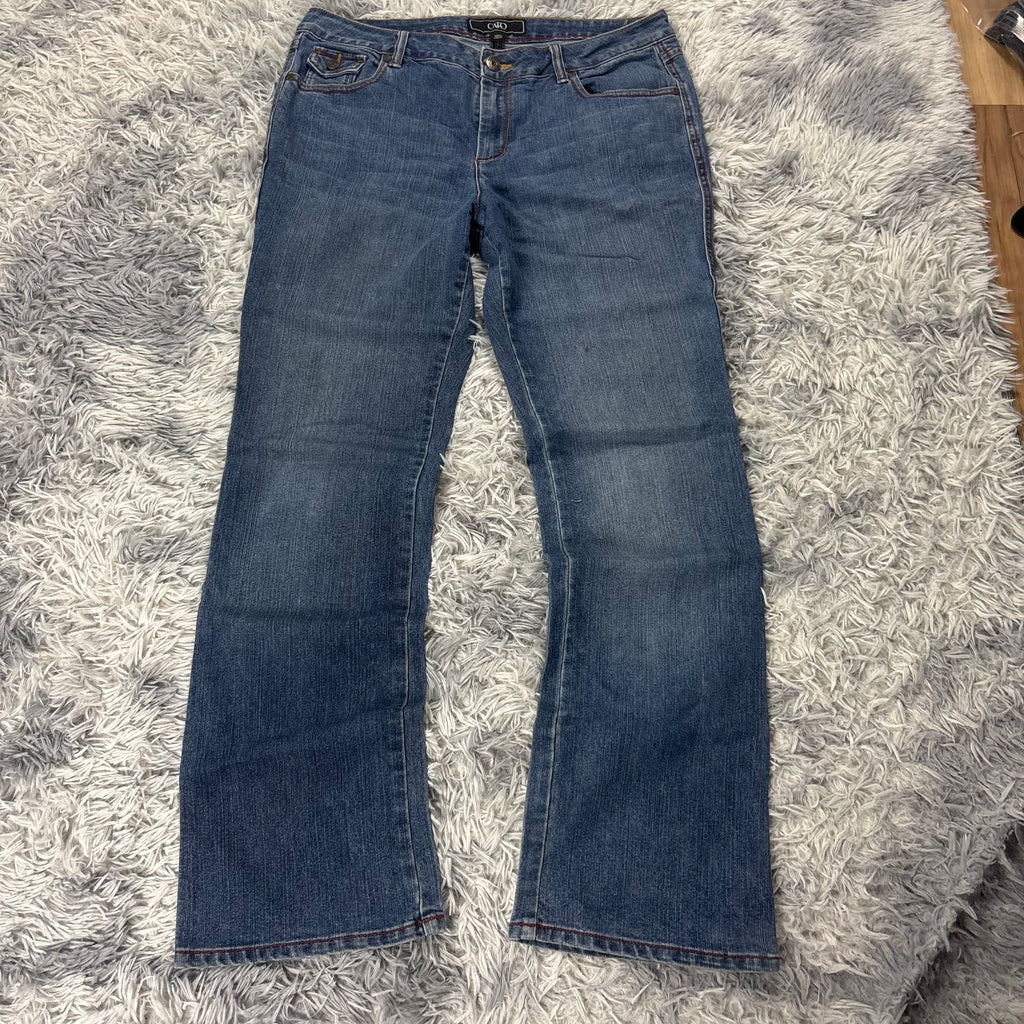 Y2K Lowwaist Bootcut Jeans mit Backprint /women 90s 00s vintage baddie (XL) S24