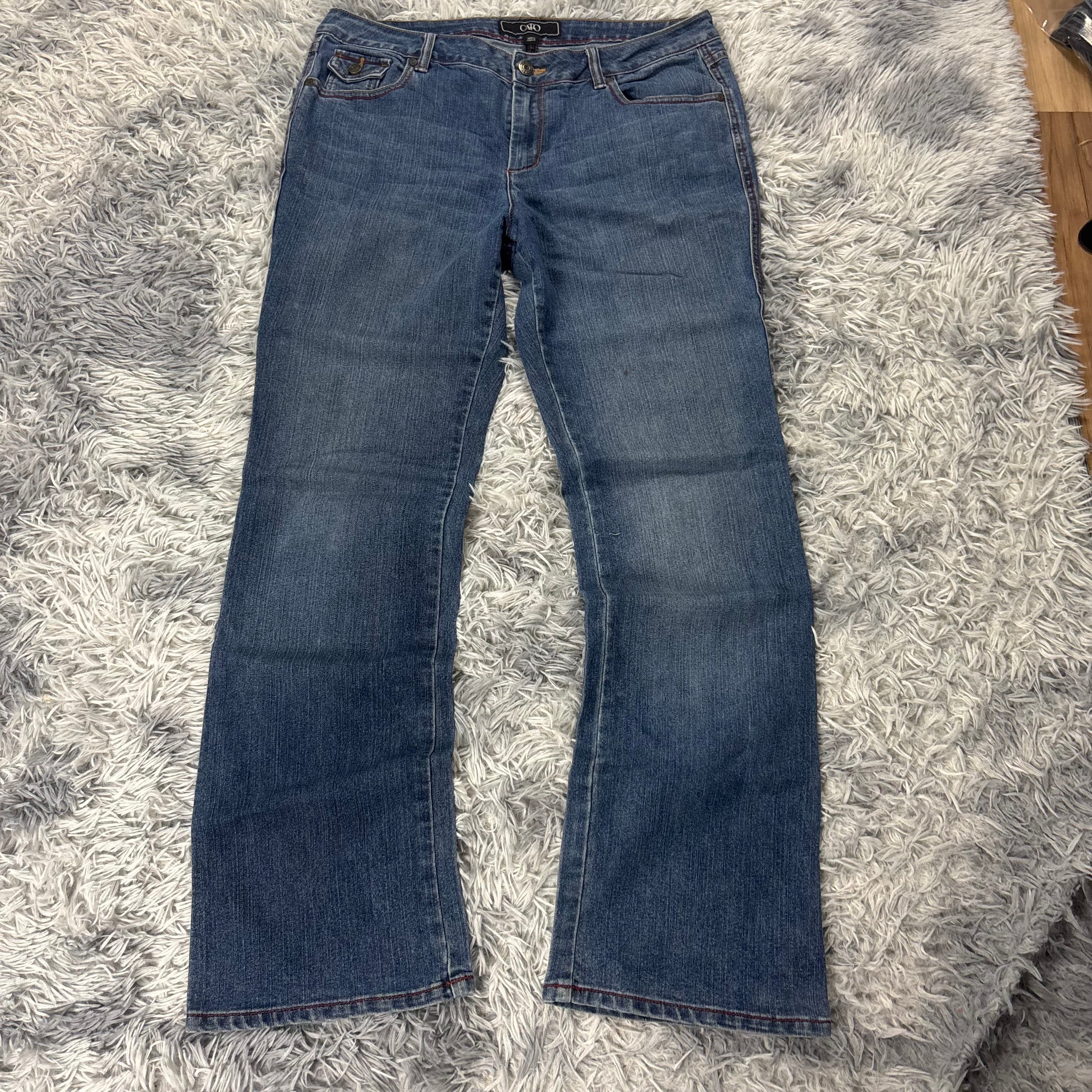 Y2K Lowwaist Bootcut Jeans mit Backprint /women 90s 00s vintage baddie (XL) S24
